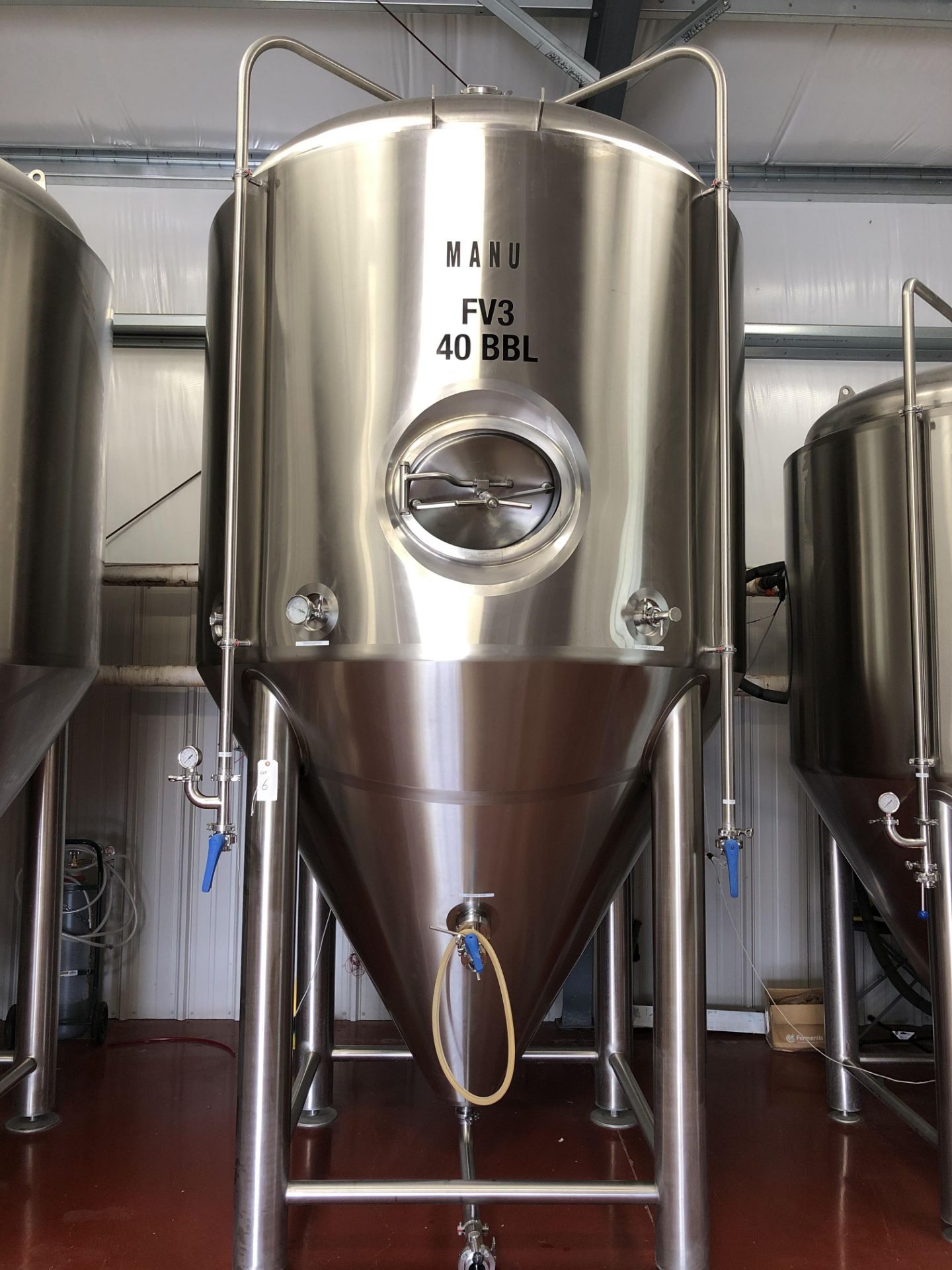 2016 ABE 40 BBL Fermenter, Steep Cone Bottom, Glycol Jacketed, Approx - Subj to Bulk | Rig Fee: 900