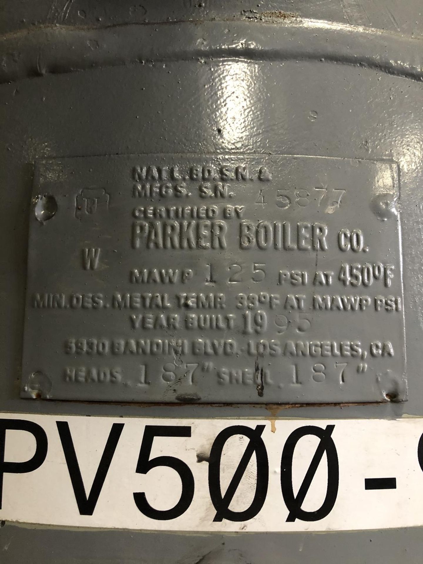 Parker Boiler Hot Water Tank | Rig $ See Desc - Image 2 of 5
