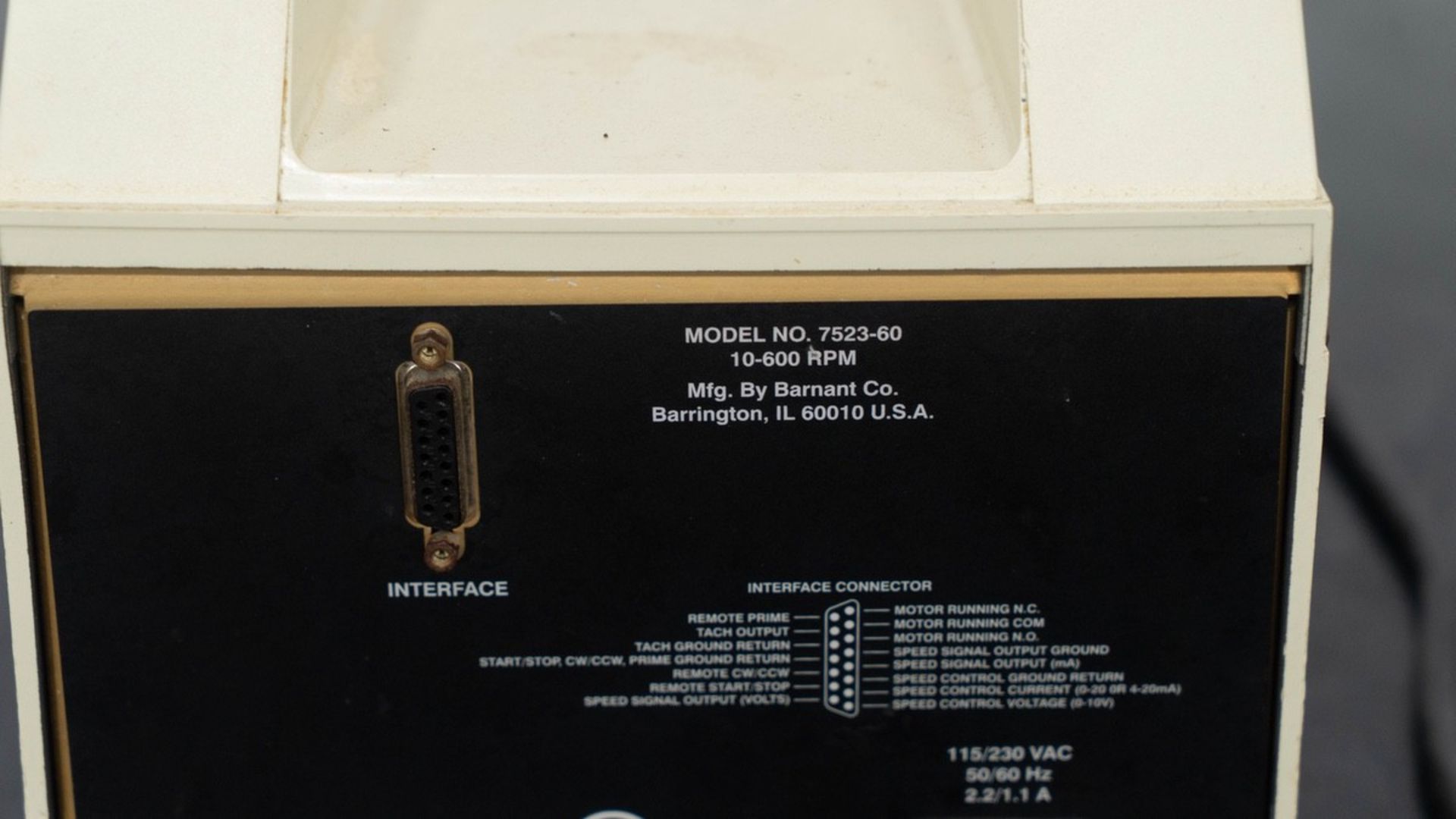 Cole-Parmer Masterflex L/S Digital Standard Peristaltic Pump, Model 7523-60, S/N: B | Rig Fee: $50 - Image 5 of 5