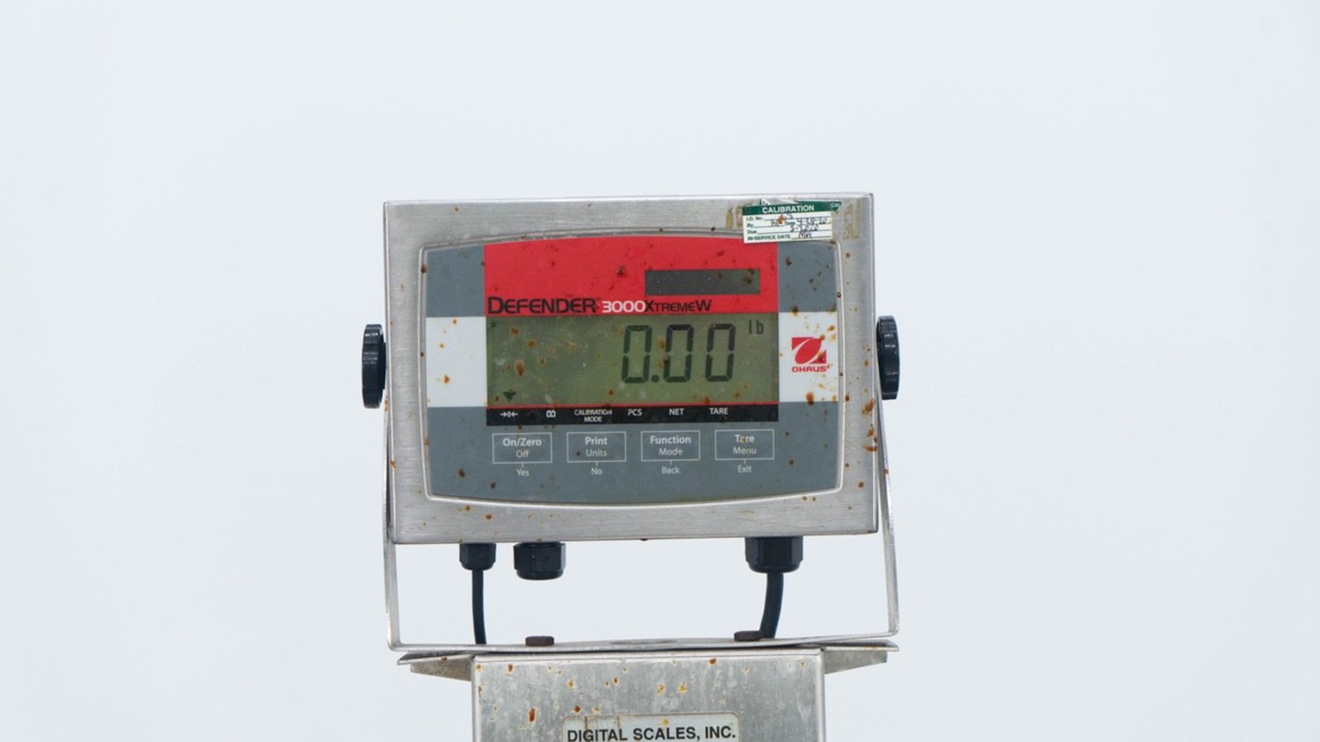 Ohaus Defender 3000XtremeW Digital Scale, Model T32XW, S/N: B819812813, (1) Ohaus D | Rig Fee: $25 - Image 4 of 5