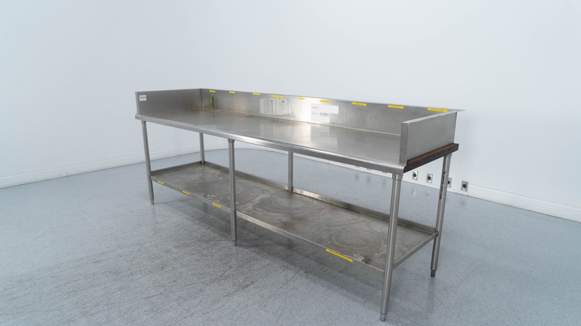 Stainless Steel 9' Stationary Table, (1) Stainless Steel 9' Stationary Table (PC 32 | Rig Fee: $10 - Image 3 of 3