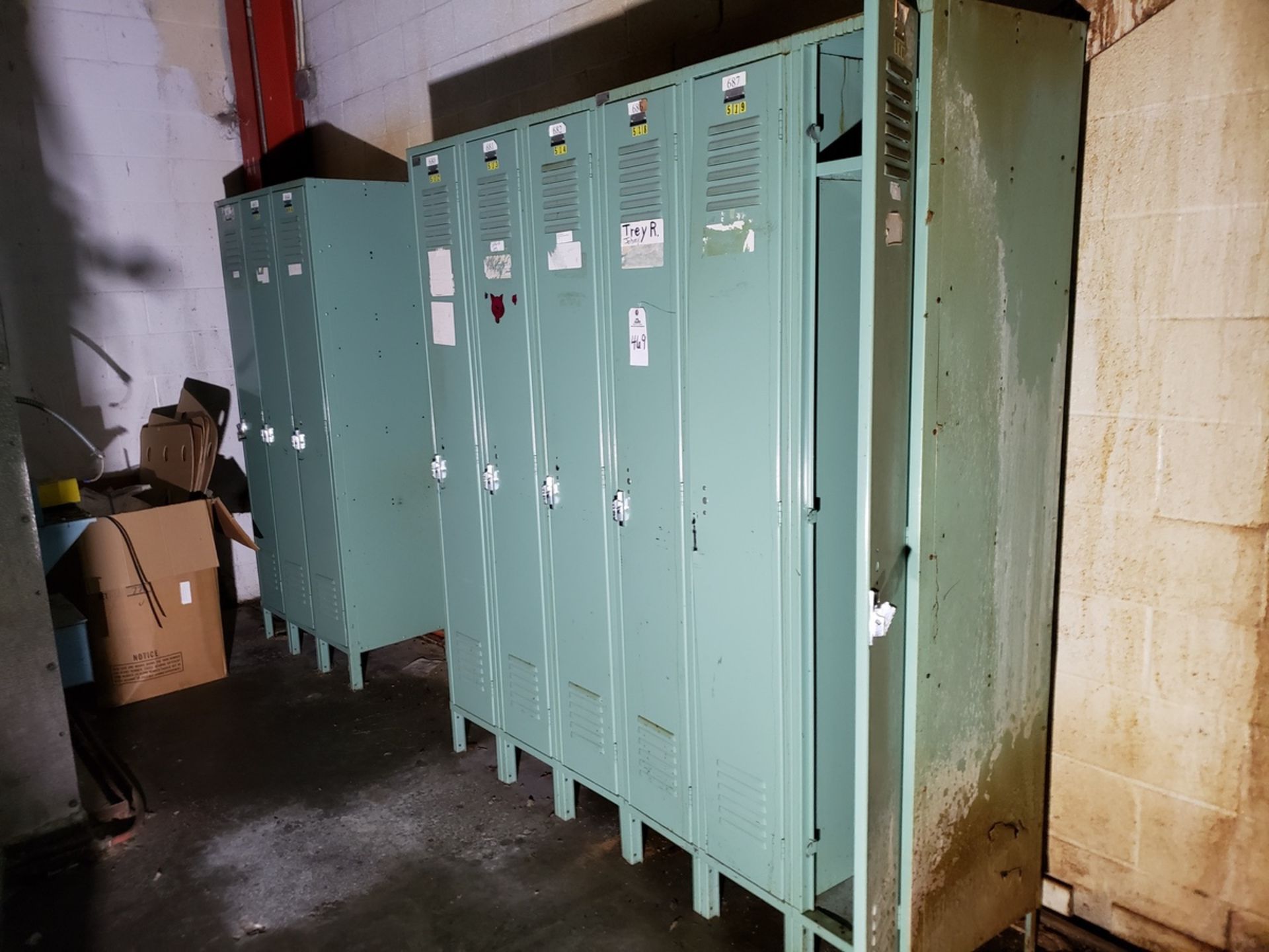 Lot of Employee Lockers | Rig Fee: $50