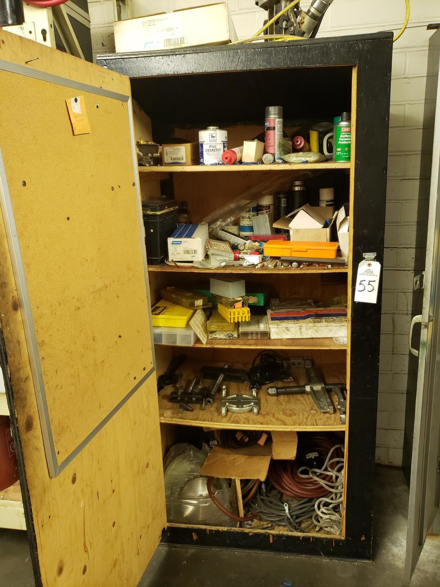 Storage Cabinet, W/ Contents | Rig Fee: $25