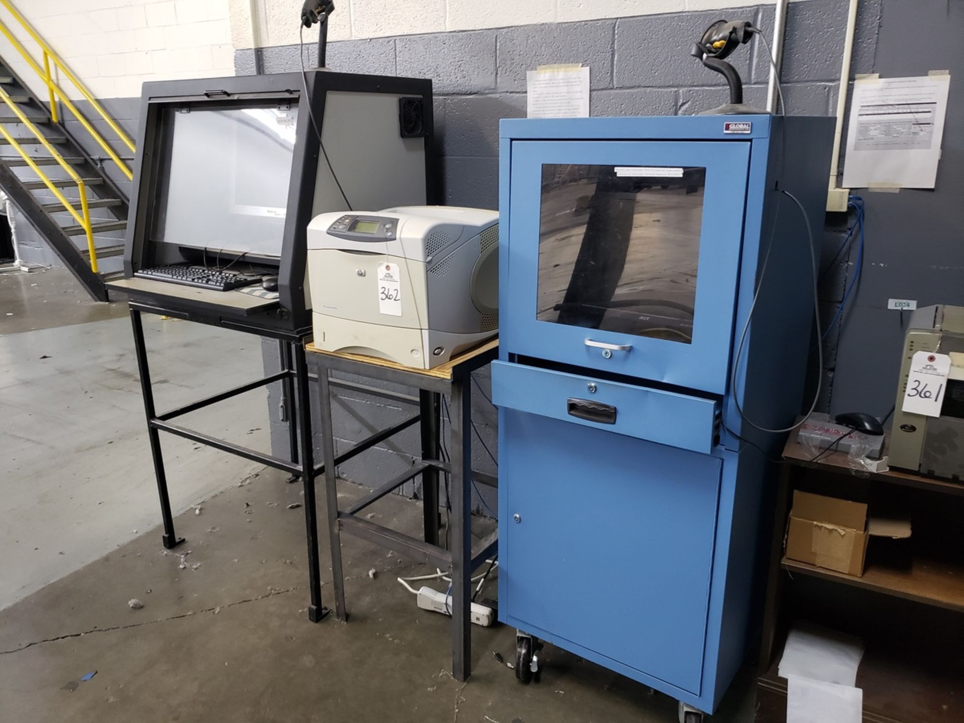 Lot of (2) Computer Isolation Cabinets | Rig Fee: $25