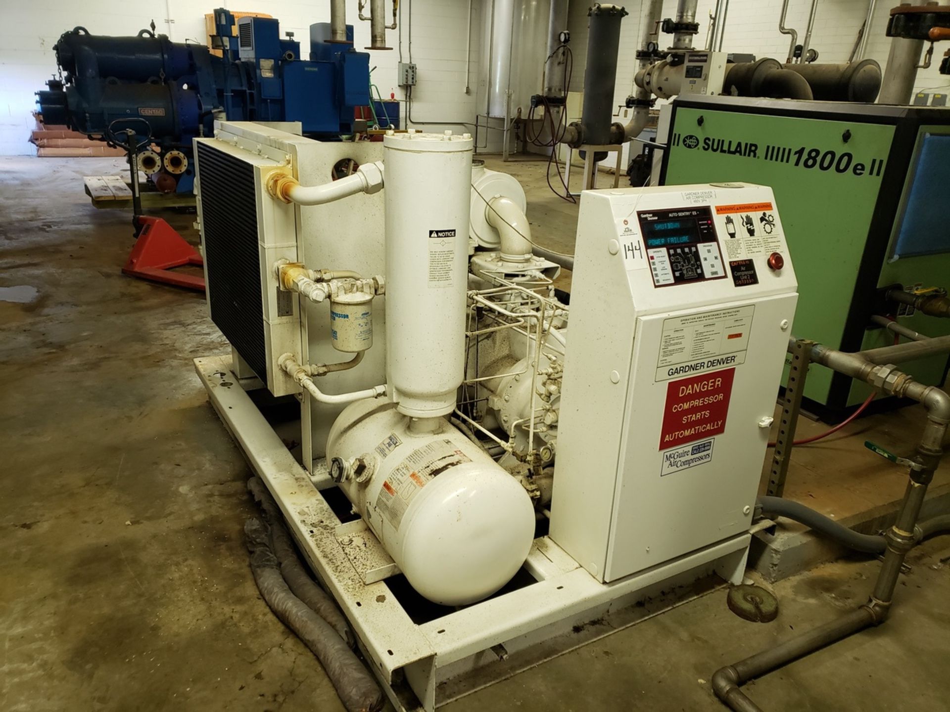 Gardner Denver 100 HP Rotary Screw Air Compressor Skid, M# EAP99E10, S/N S073330 | Rig Fee: $275