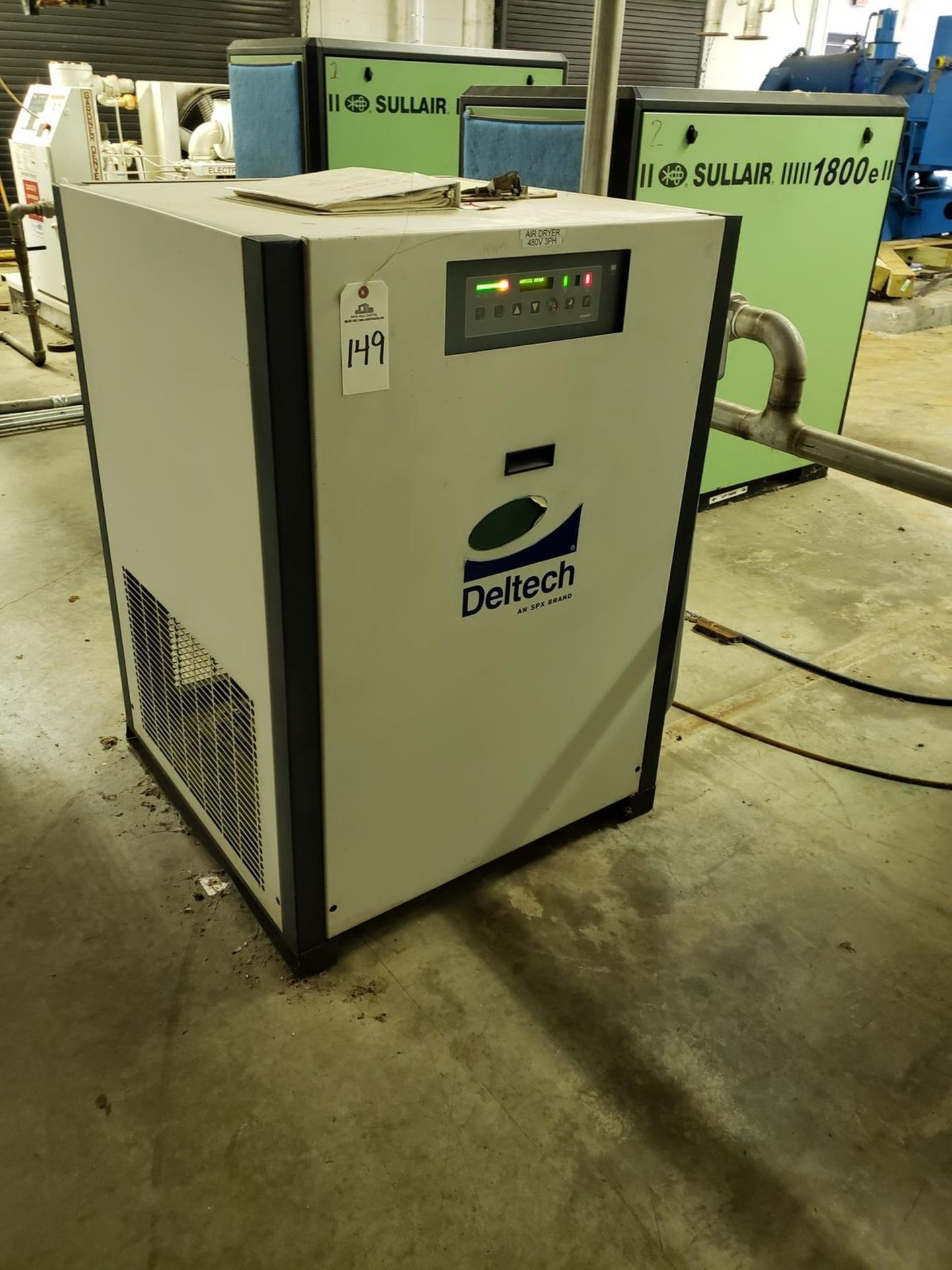 SPX Deltech Refrigerated Air Dryer, M# HGD400, S/N RDOB3400A04A2NJ09025 | Rig Fee: $175