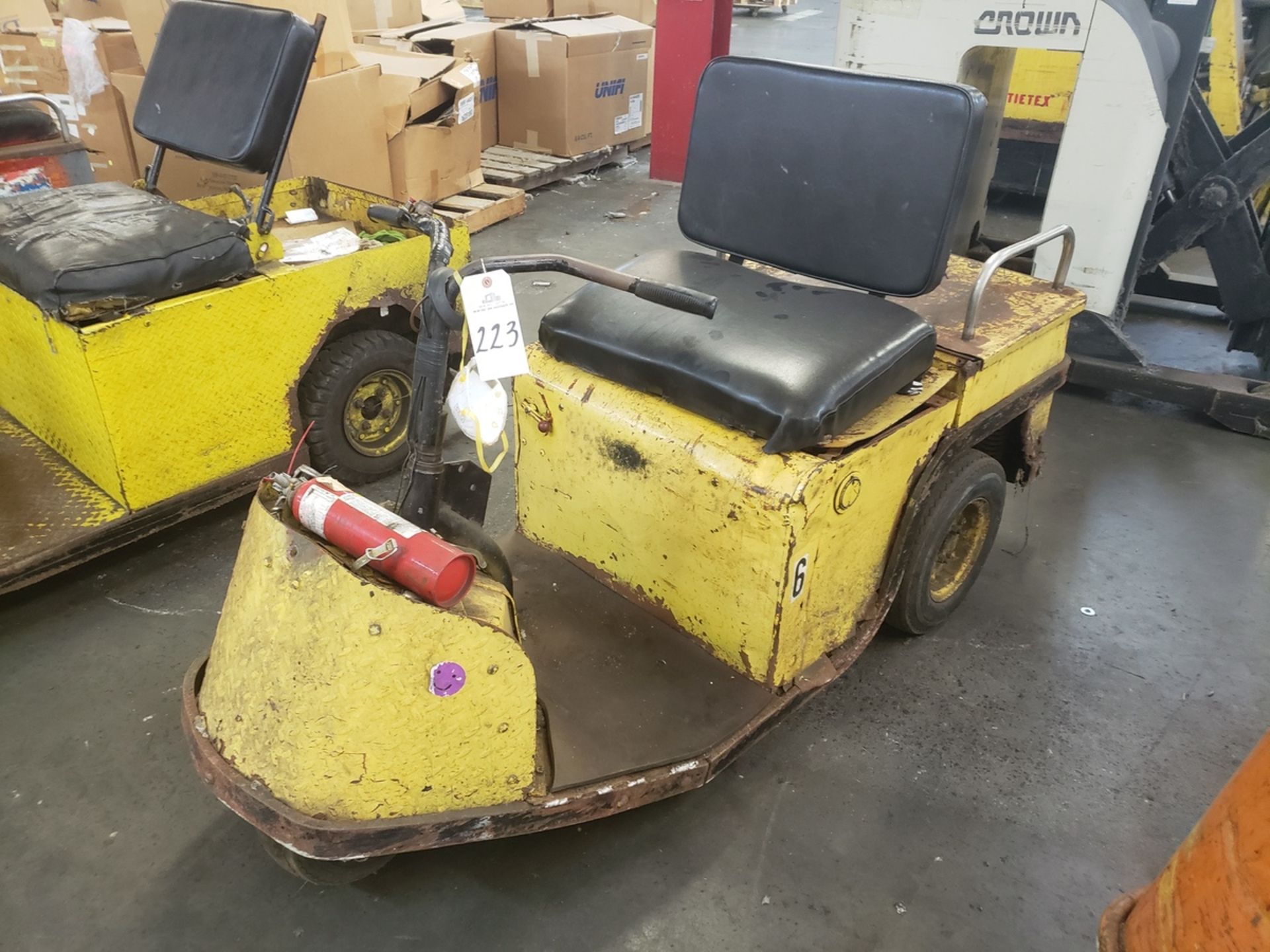 Taylor Dunn 3 Wheel Electric Shop Cart, (Out of Service) | Rig Fee: $50