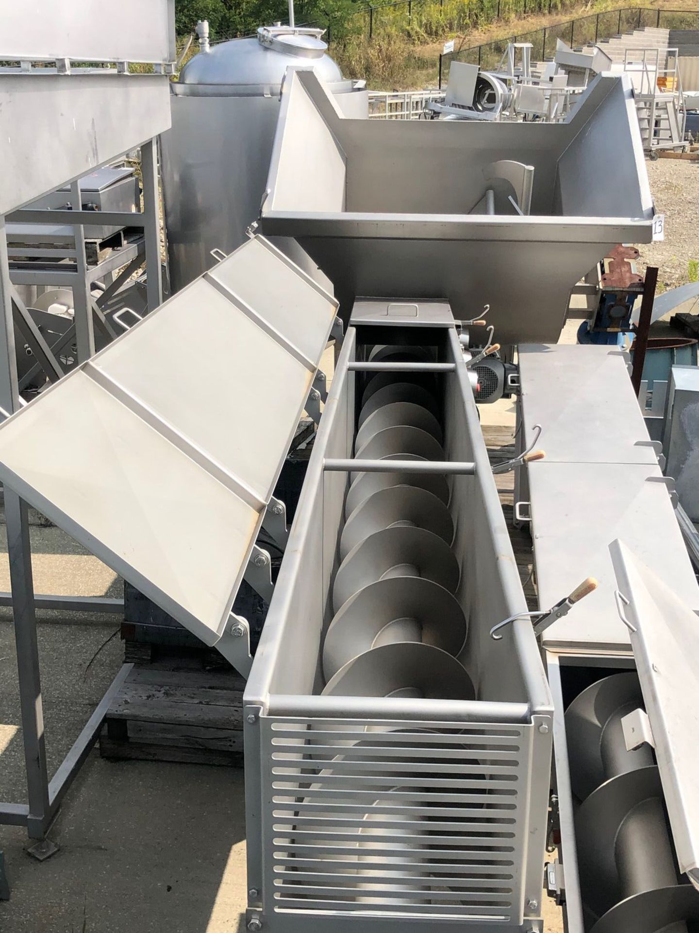 (2) Incline Wolfking Screw Conveyors: (1) WolfKing Mixer Hopper Incli | Rig Fee: $250 See Full Desc - Image 2 of 5