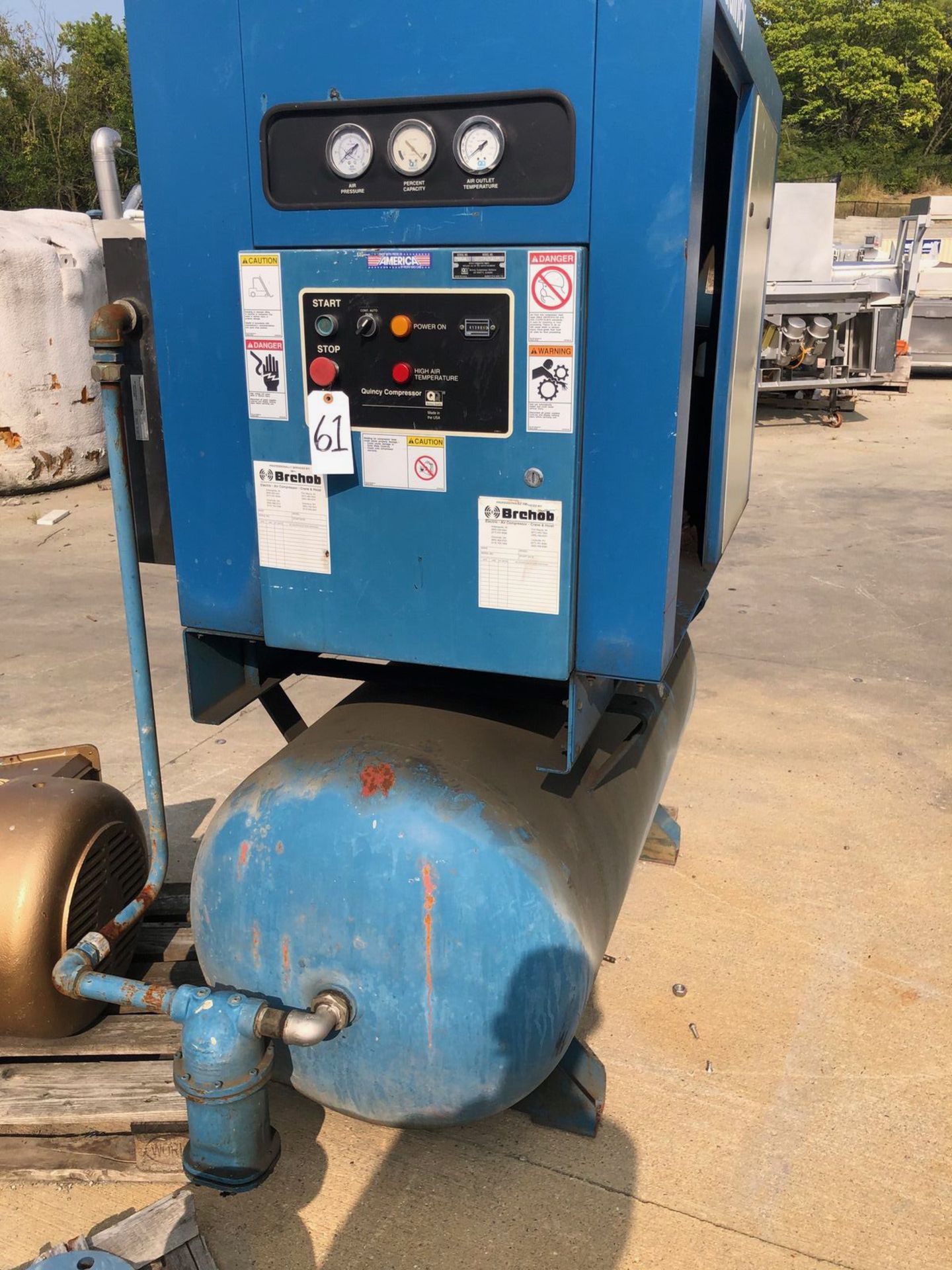 Quincy Air Compressor | Rig Fee: $150 See Full Desc