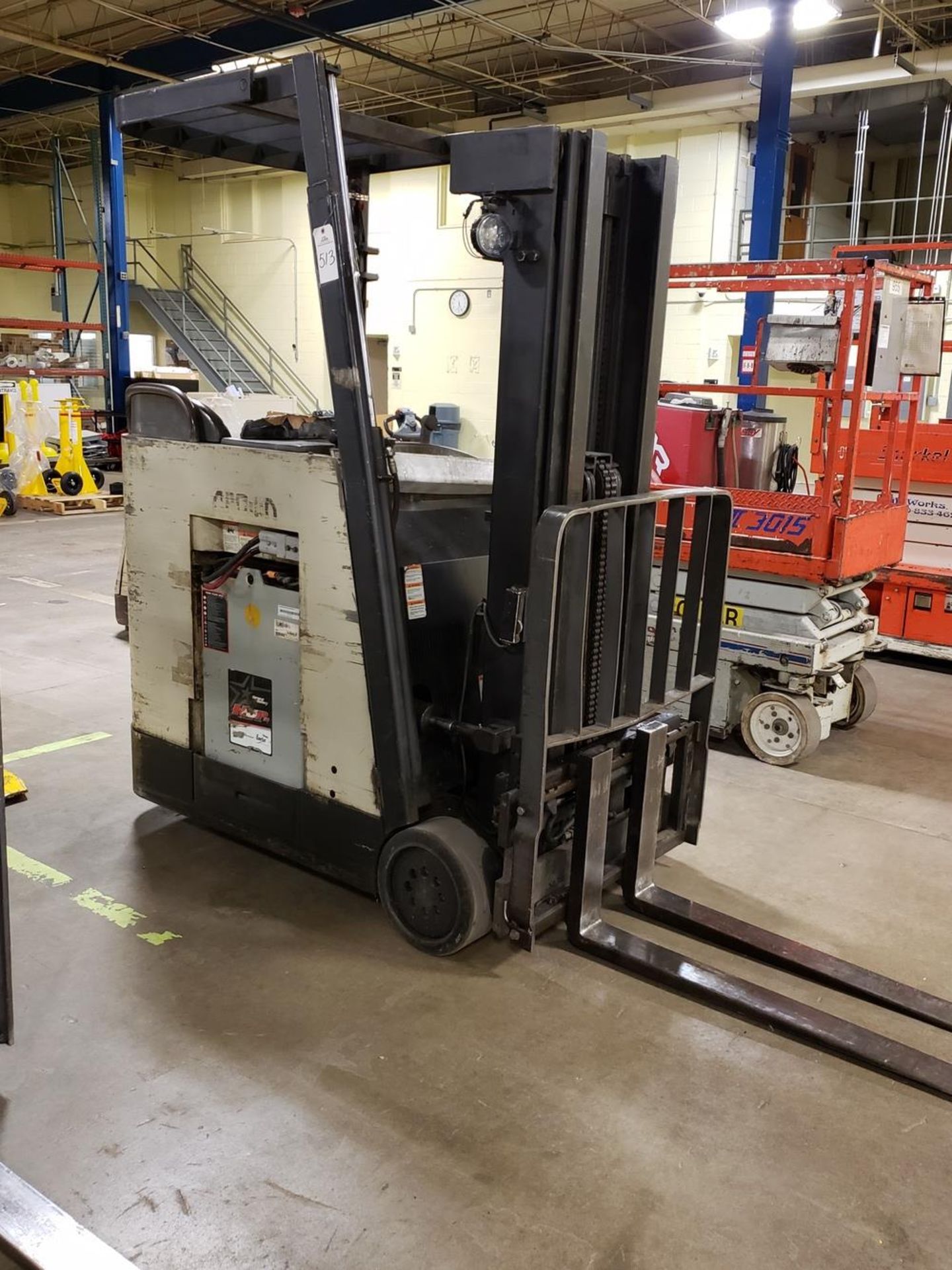 Crown Electric Stand-Up Forklift, 36 Volt, M# RC3020-35, S/N 1A198938 | Rig Fee: $50