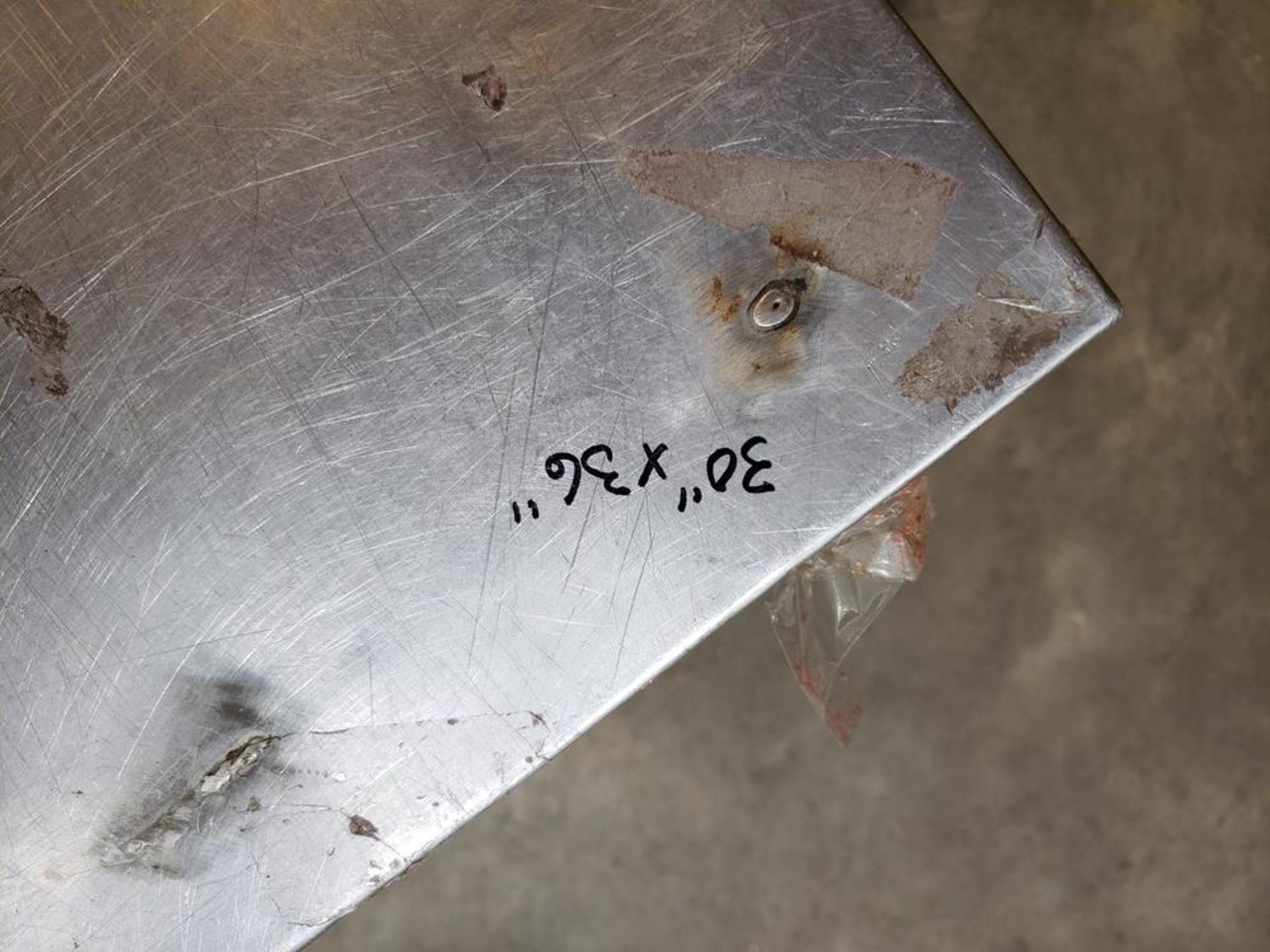 Stainless Steel Table, 30" x 36" | Rig Fee: $10 - Image 2 of 2