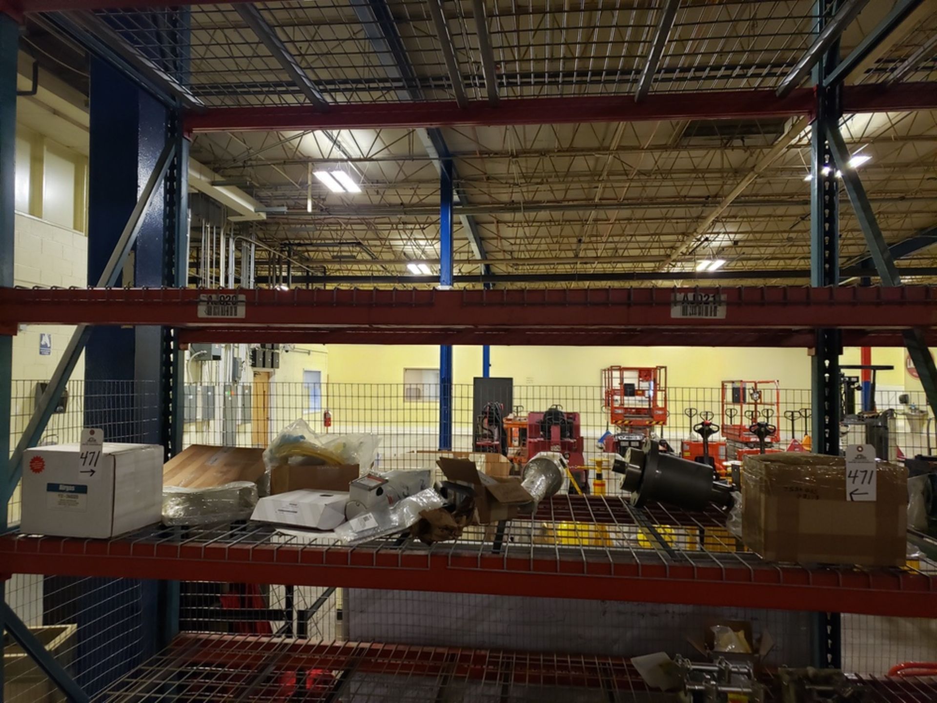 Contents of Pallet Rack Section, Spare Parts - Subject to Bulk Lot 458A - The gre | Rig Fee: $50