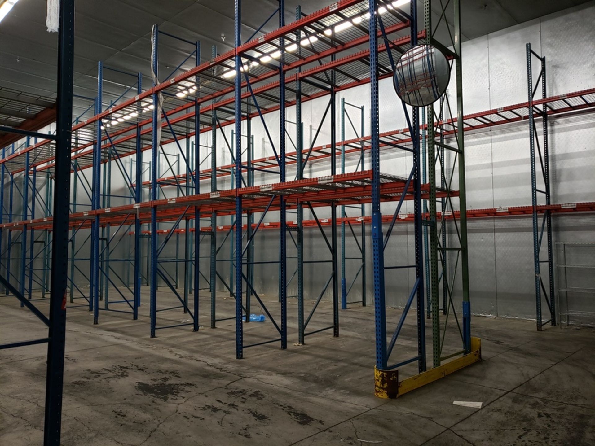 Lot of Pallet Racking, (49) 42" X 16' Uprights, (172) 8' Beams, (172) Wire Shelves | Rig Fee: $1500 - Image 2 of 3