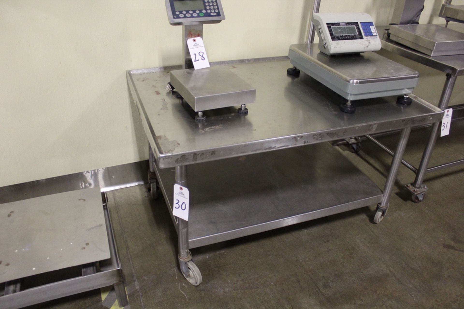 Stainless Steel Table, 32" x 47" | Rig Fee: $20