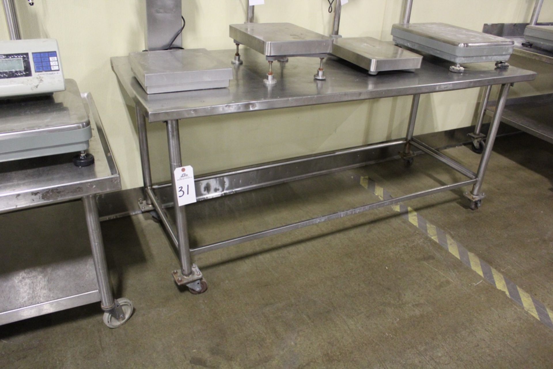 Stainless Steel Table, 30" x 72" | Rig Fee: $20