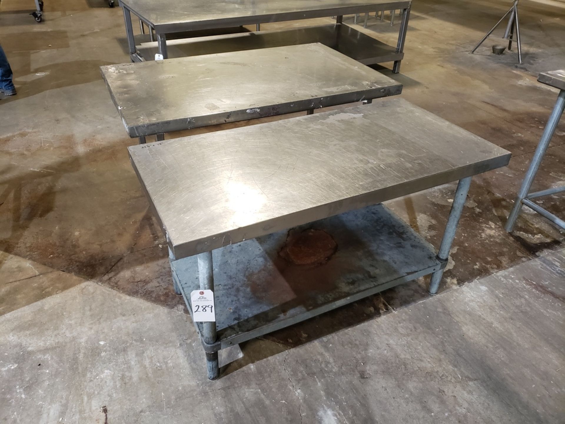 Lot of (2) Stainless Steel Tables | Rig Fee: $20