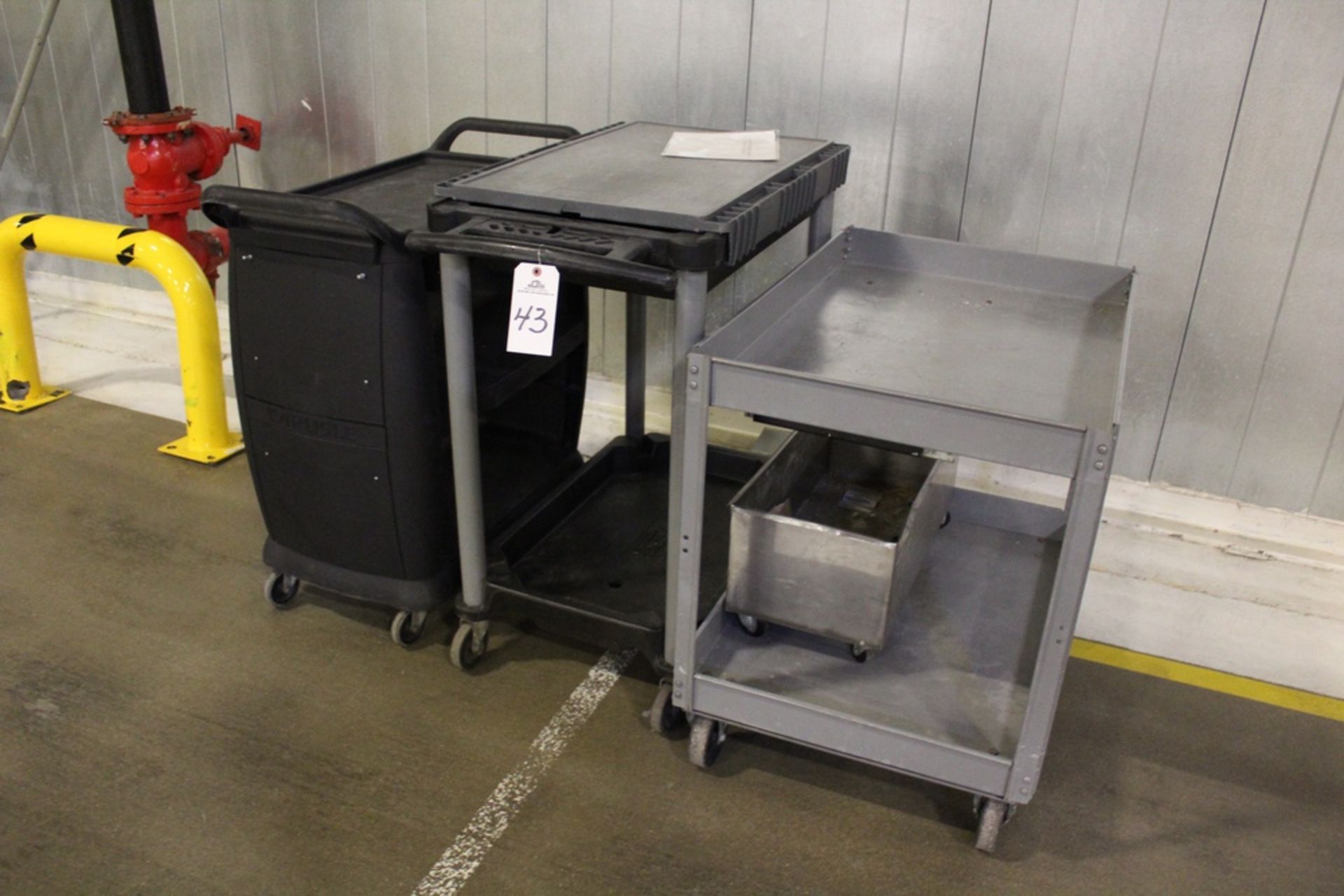 Lot of (3) Warehouse Carts | Rig Fee: $15