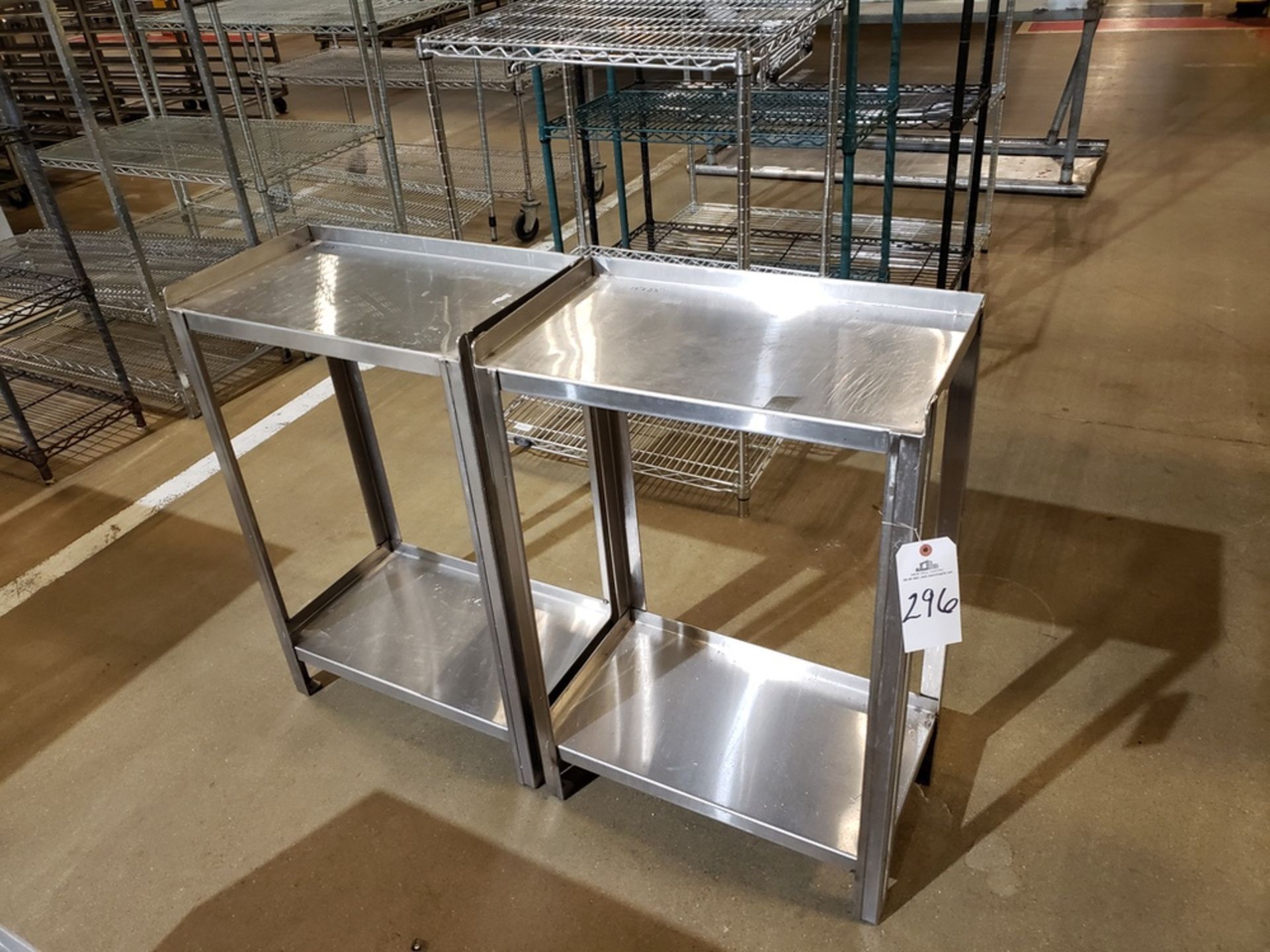 Lot of (2) Stainless Steel Tables | Rig Fee: $20