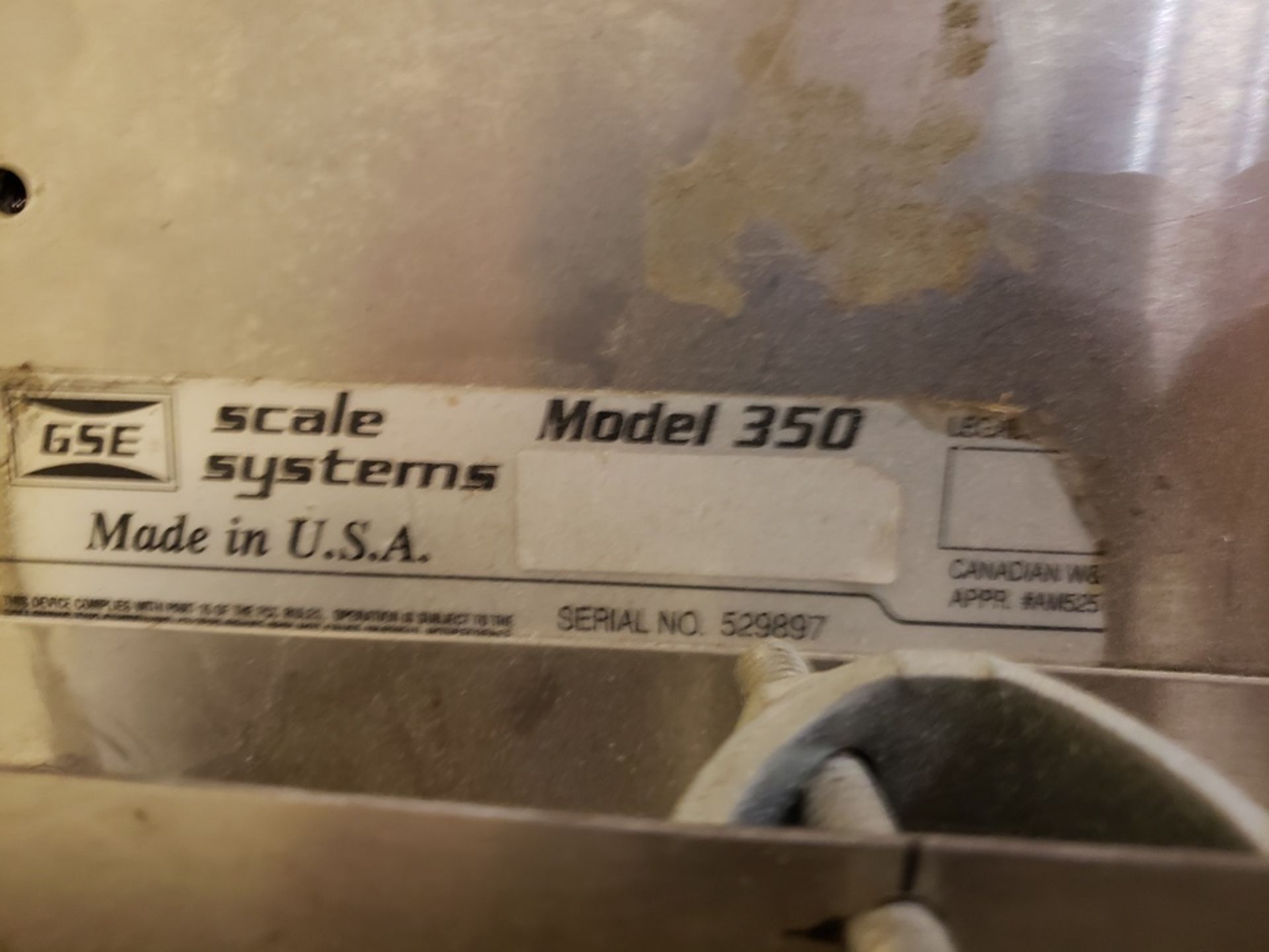 GSE Bench Scale, M# 350 | Rig Fee: $20 - Image 2 of 2