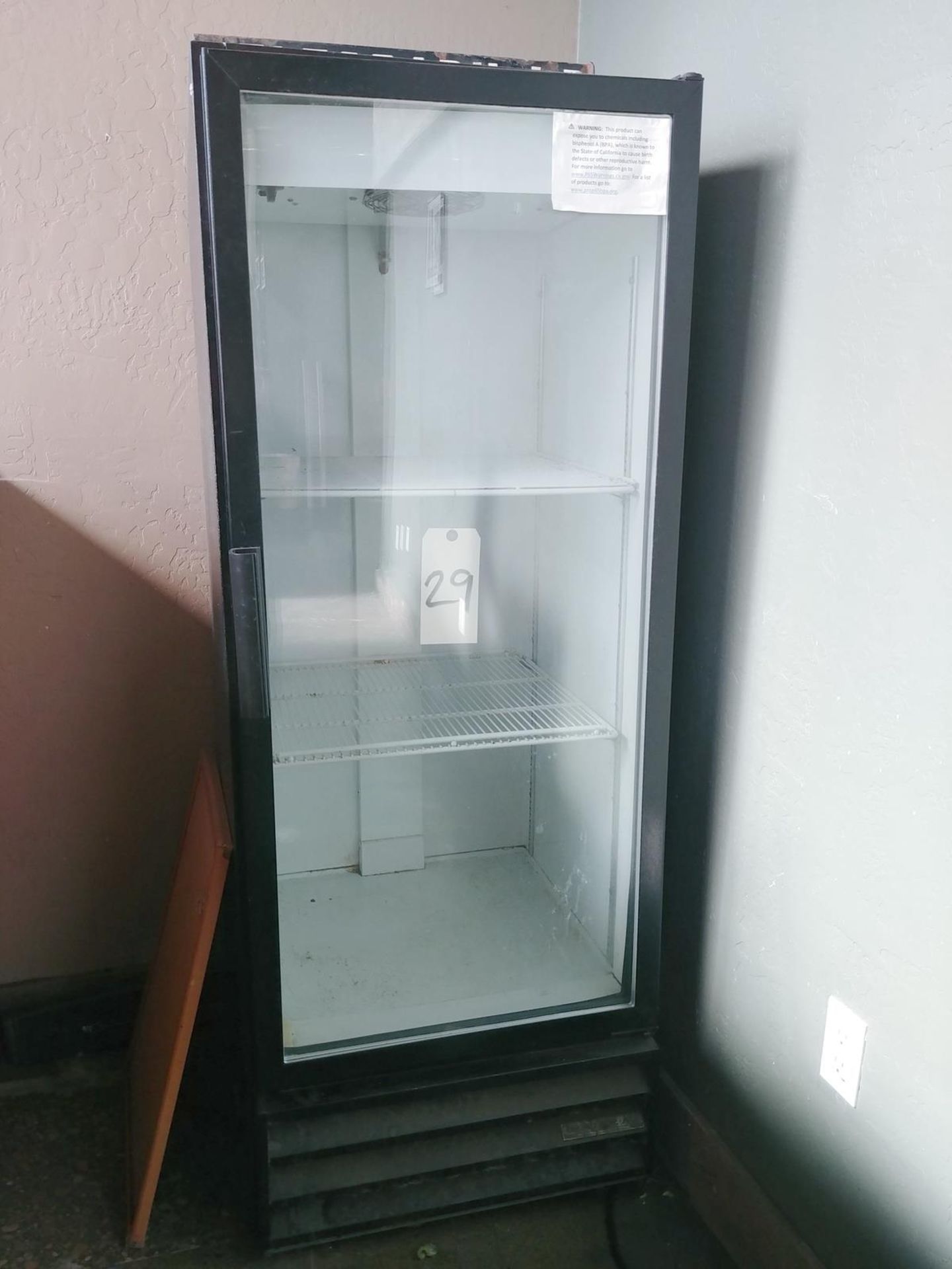 Beverage Air Single Door Display Refrigerator - Sub to Bulk | Reqd Rig Fee: $75