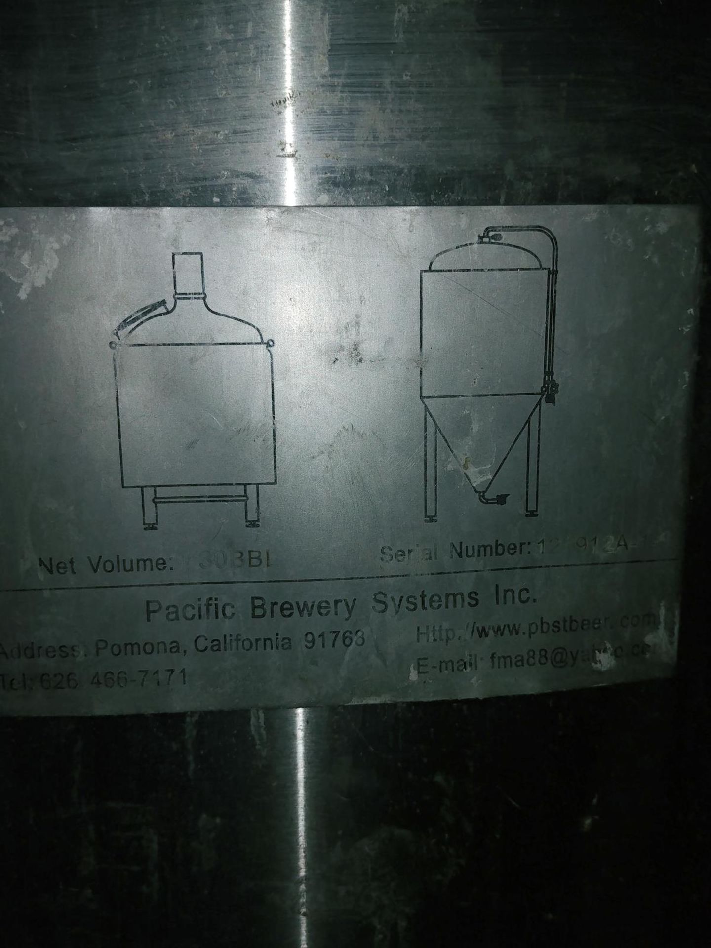 2013 Pacific Brewing 30 BBL 3-Vessel Brewhouse + Hot Liquor Tank - Sub to Bulk | Reqd Rig Fee: $6500 - Image 13 of 31
