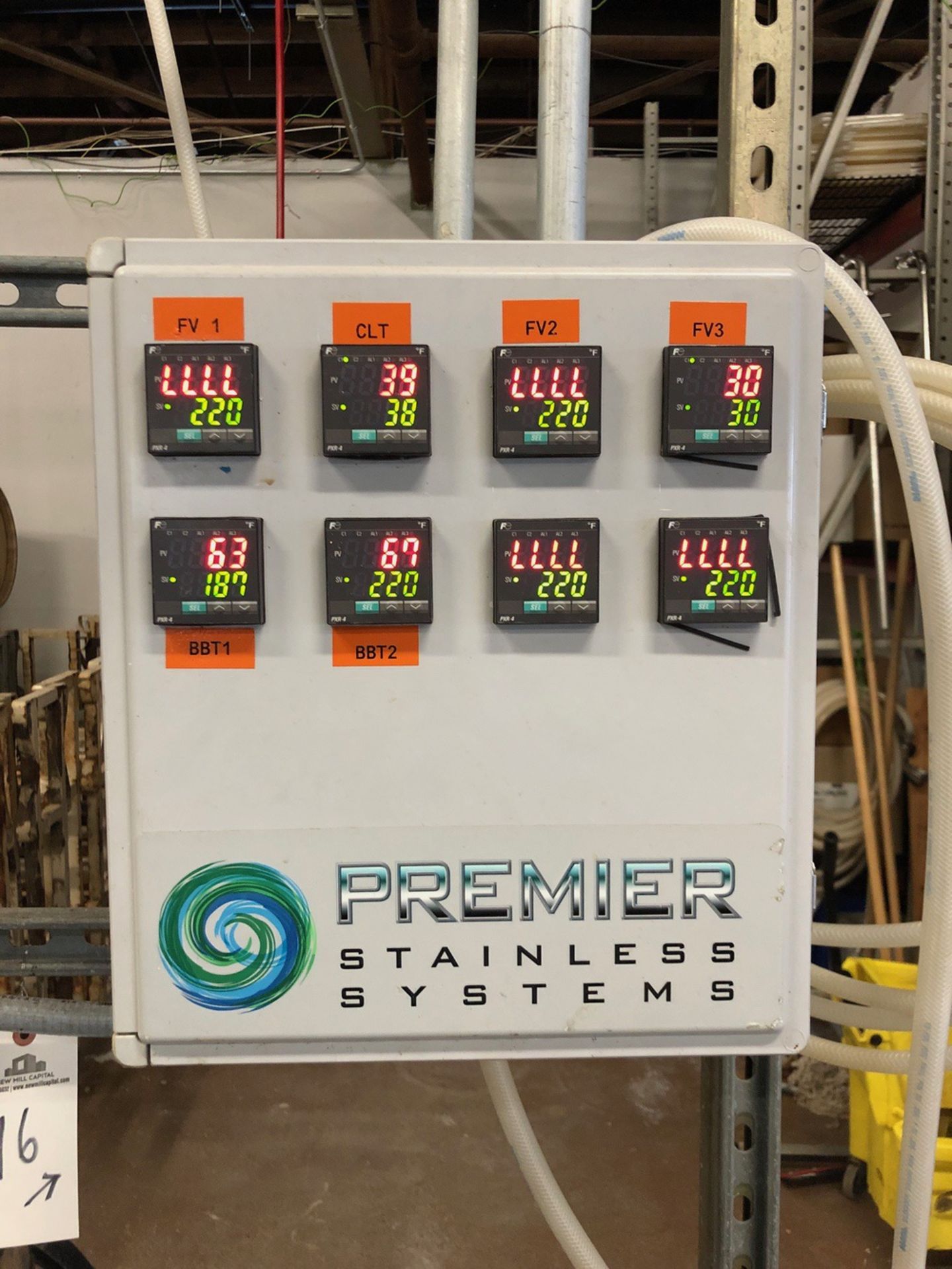 2011 Premier Stainless 8-Tank Cellar Control Panel - Subj to Bulk | Rig Fee: $100