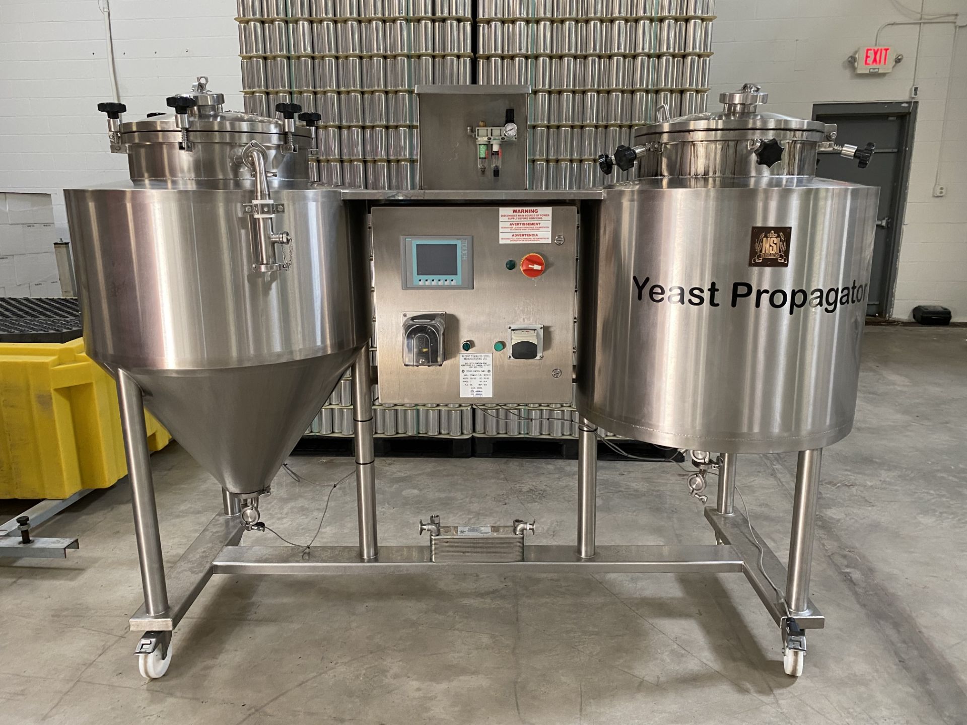 NSI Newlands 2-Vessel Yeast Propagation System with Controls - Subj to Bulk | Rig Fee: $250