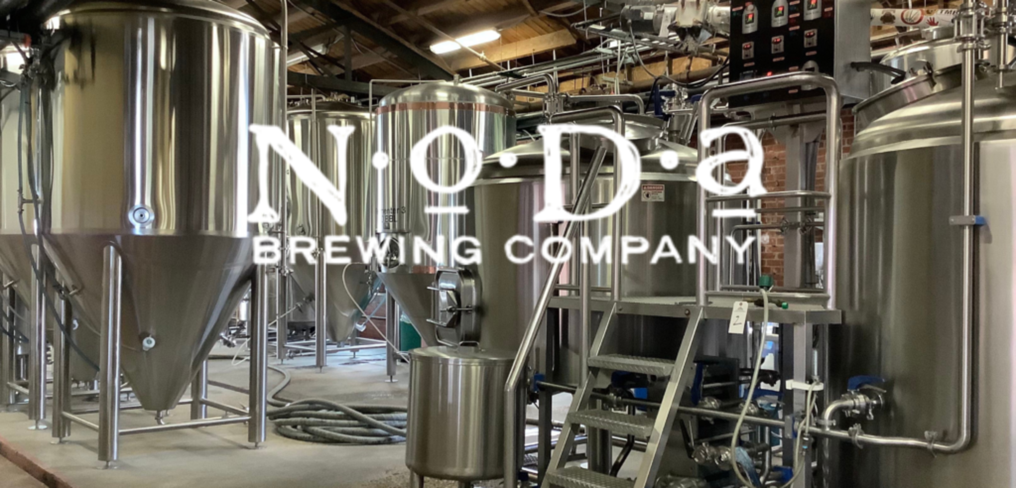 NoDa Brewing | 15 BBL 2-Vessel Brewhouse + Whirlpool, CLT, HLT, 30 BBL Fermenters & Brites, (2) Glycol Chillers, Boiler, Pumps, RMS Mill & More