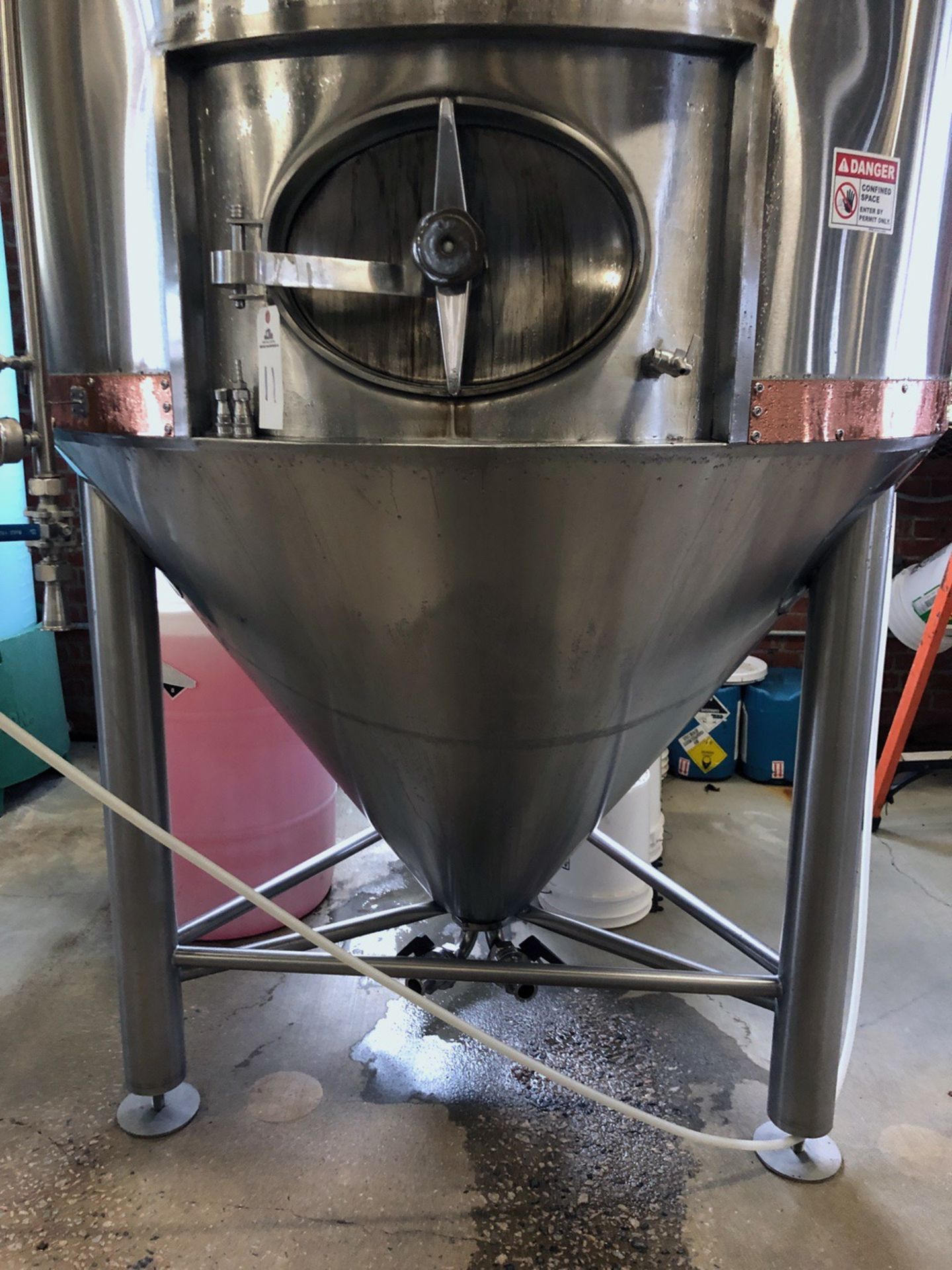 Specific Mechanical 30 BBL Fermenter, Glycol Jacketed, Approx Dims: - Subj to Bulk | Rig Fee: $950 - Image 2 of 7