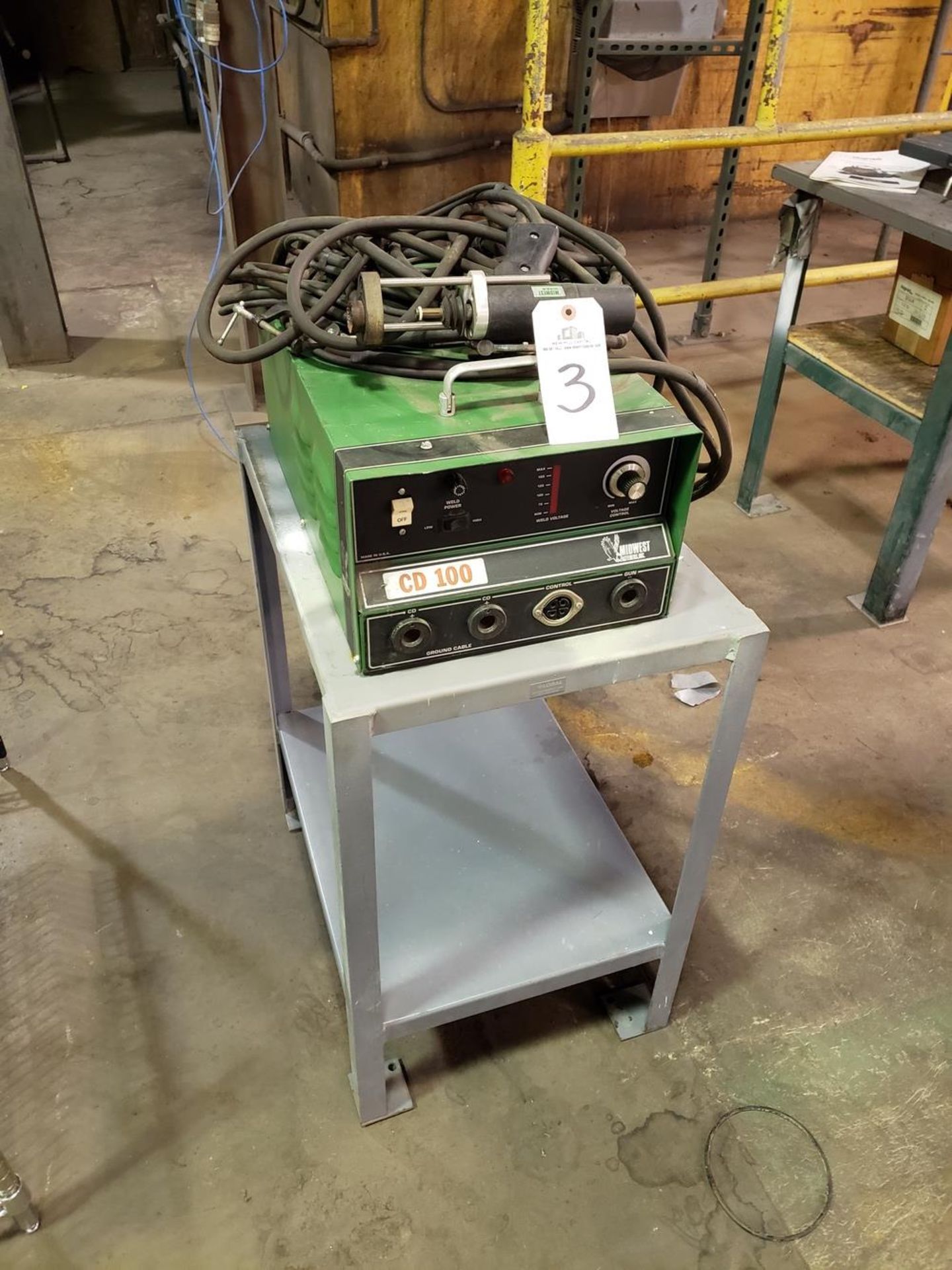 Midwest Stud Welding System, M# CD100, S/N 100-9806-806 | Rig Fee: $20