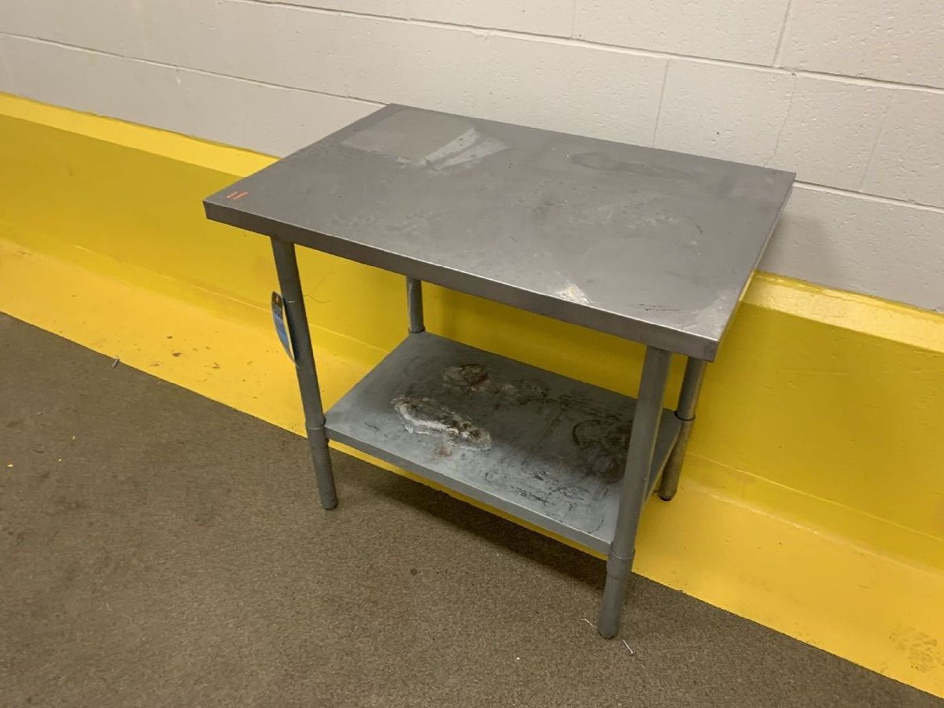 24" X 36" X 33.5" HIGH STAINLESS STEEL TABLE | Rig Fee: $10 - Image 2 of 2