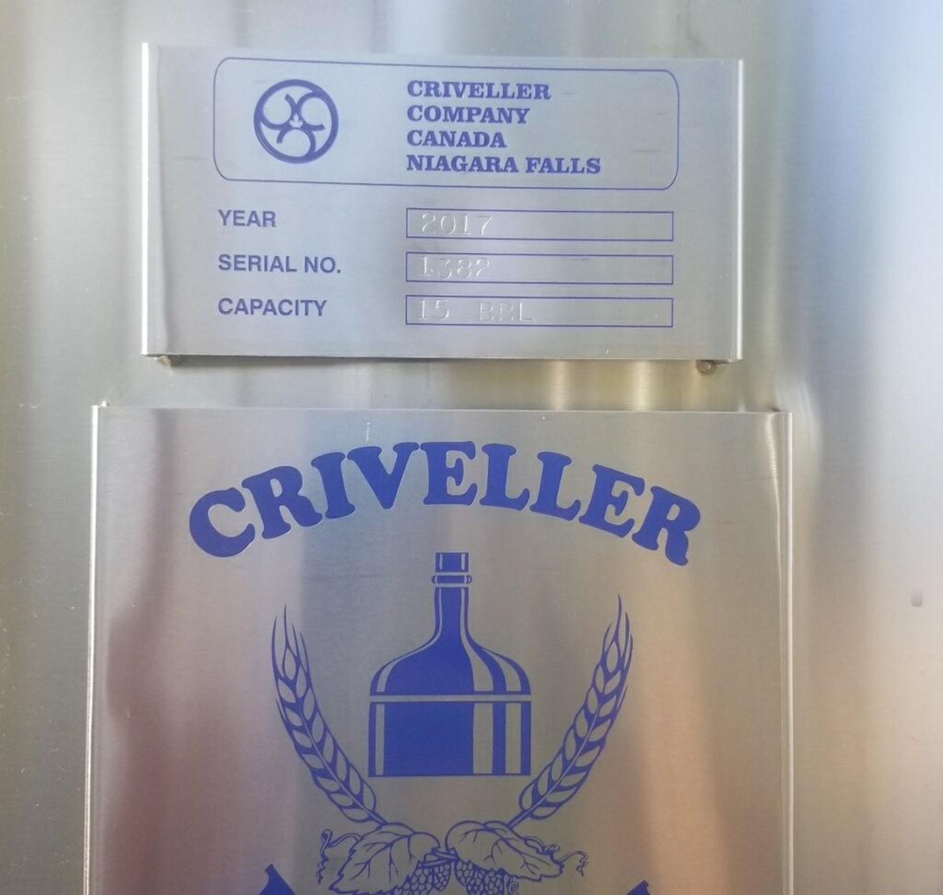 2017 Criveller 15 BBL Two-Vessel Brewhouse, Steam Jacketed Kettle, J [Subj to Bulk] | Rig Fee: $1000 - Image 14 of 14