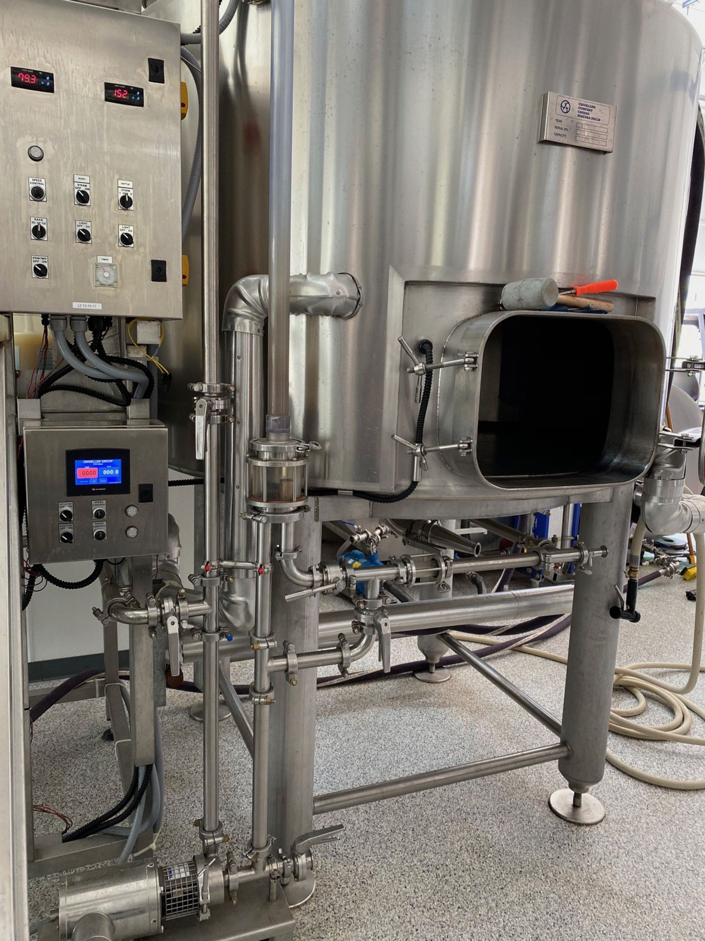 2017 Criveller 15 BBL Two-Vessel Brewhouse, Steam Jacketed Kettle, J [Subj to Bulk] | Rig Fee: $1000 - Image 3 of 14