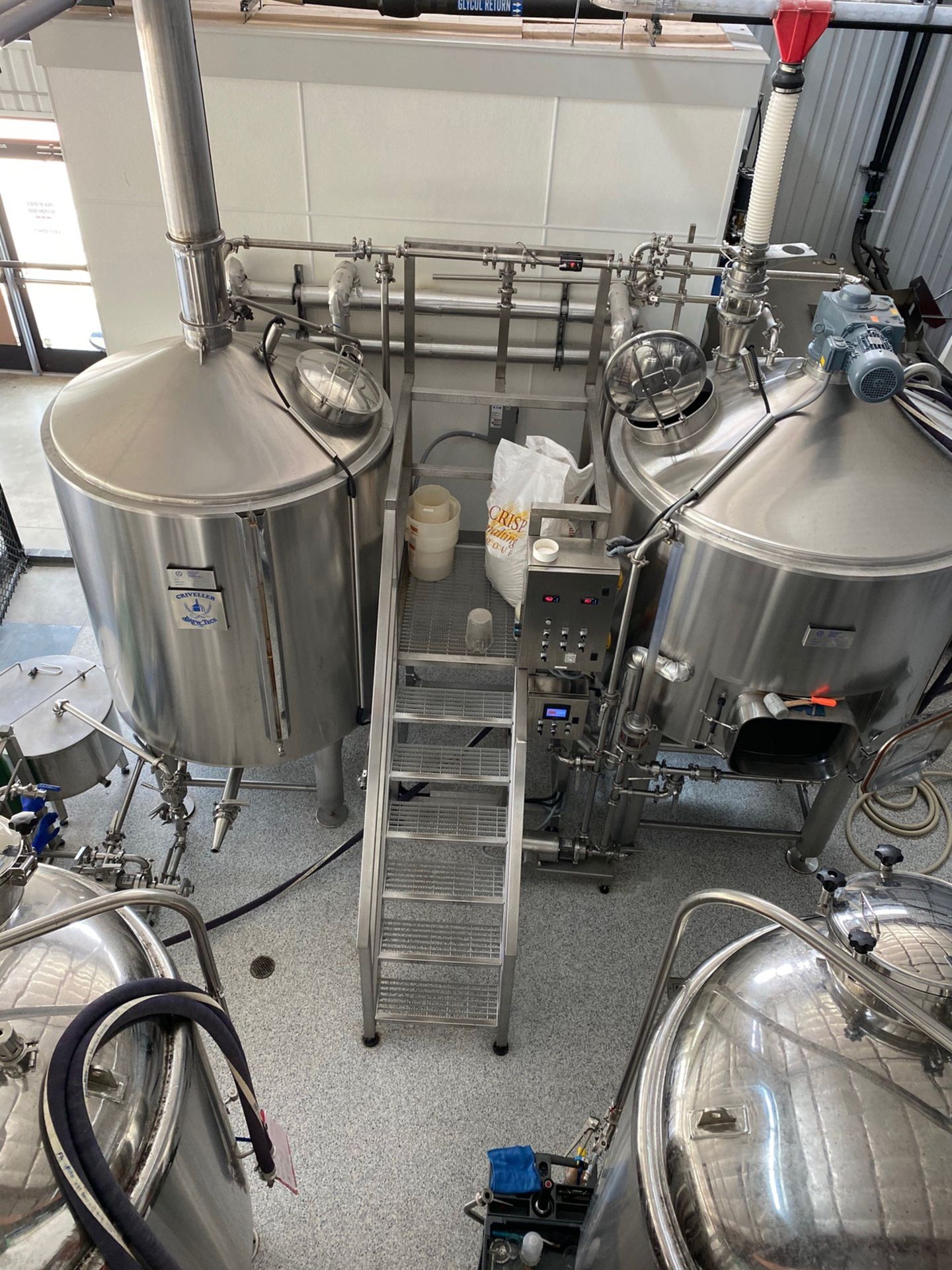 2017 Criveller 15 BBL Two-Vessel Brewhouse, Steam Jacketed Kettle, J [Subj to Bulk] | Rig Fee: $1000 - Image 4 of 14