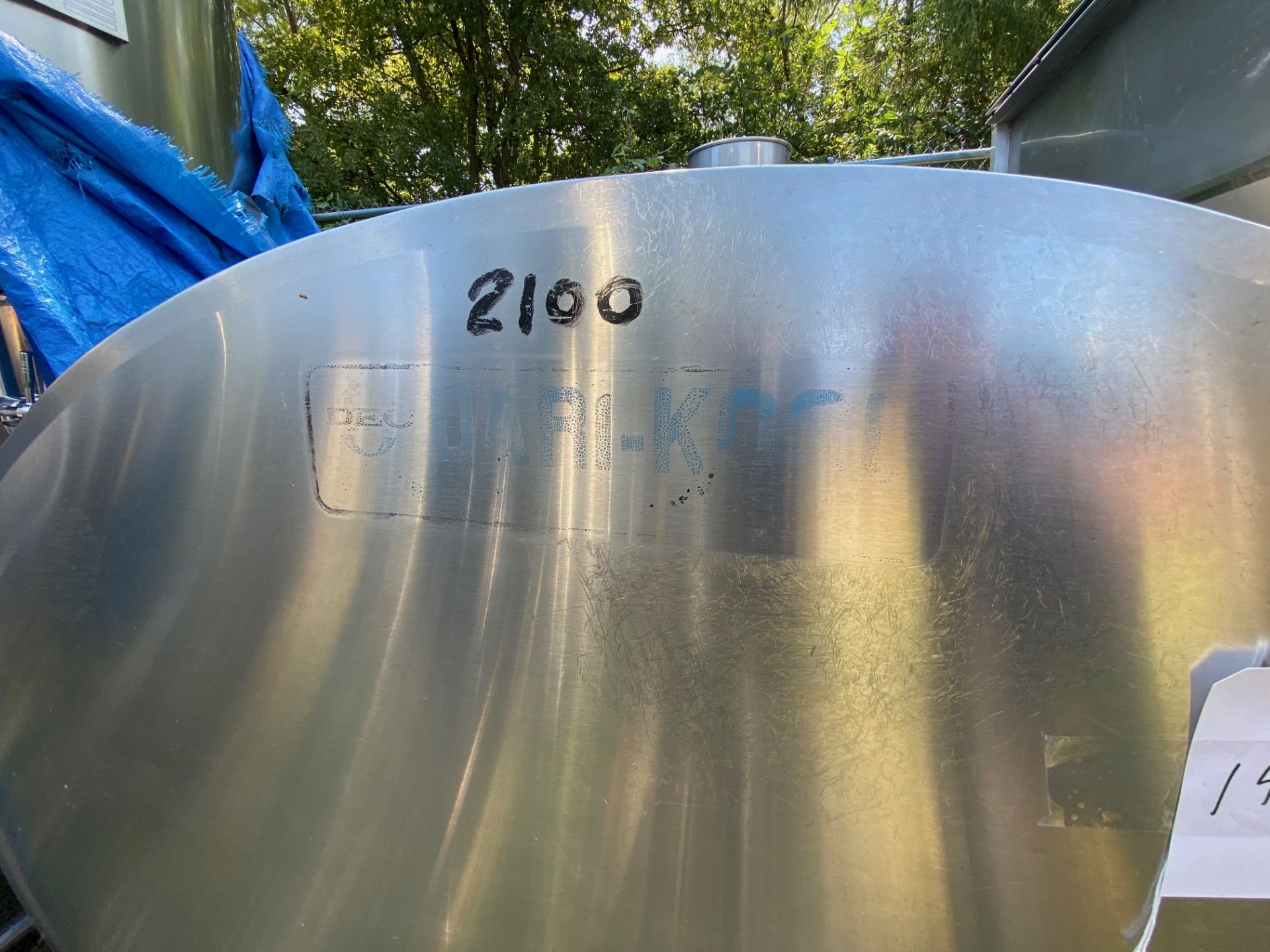 Dari Kool Stainless Steel Horizontal Jacketed Storage Tank, Approx D [Subj to Bulk] | Rig Fee: $400 - Image 3 of 3