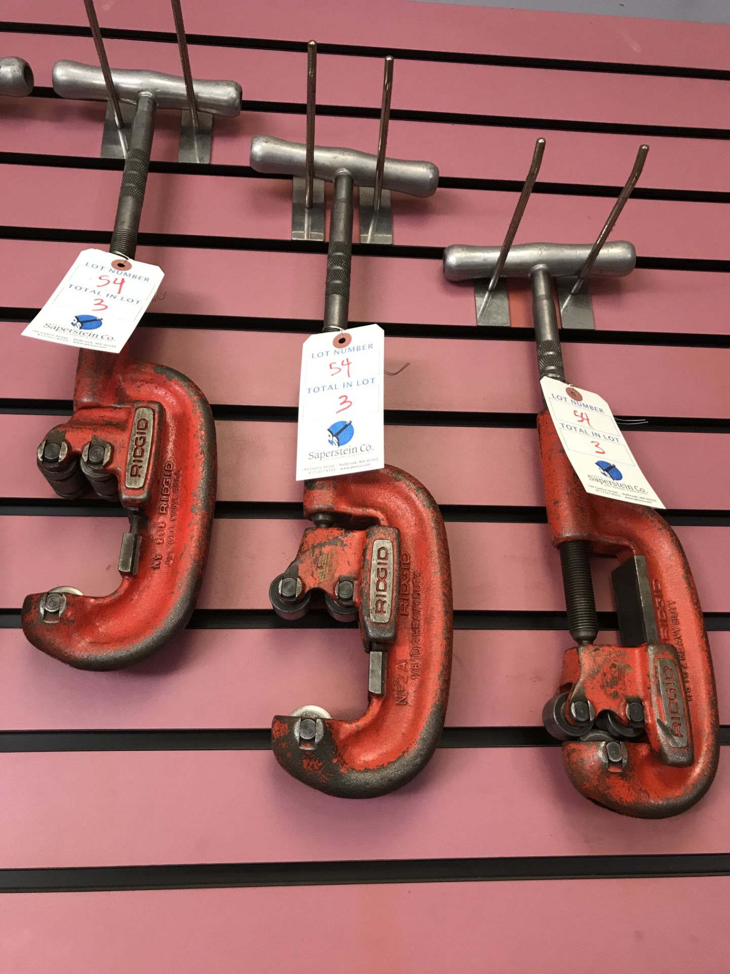 (3) Ridgid Up to 2" Pipe Cutters