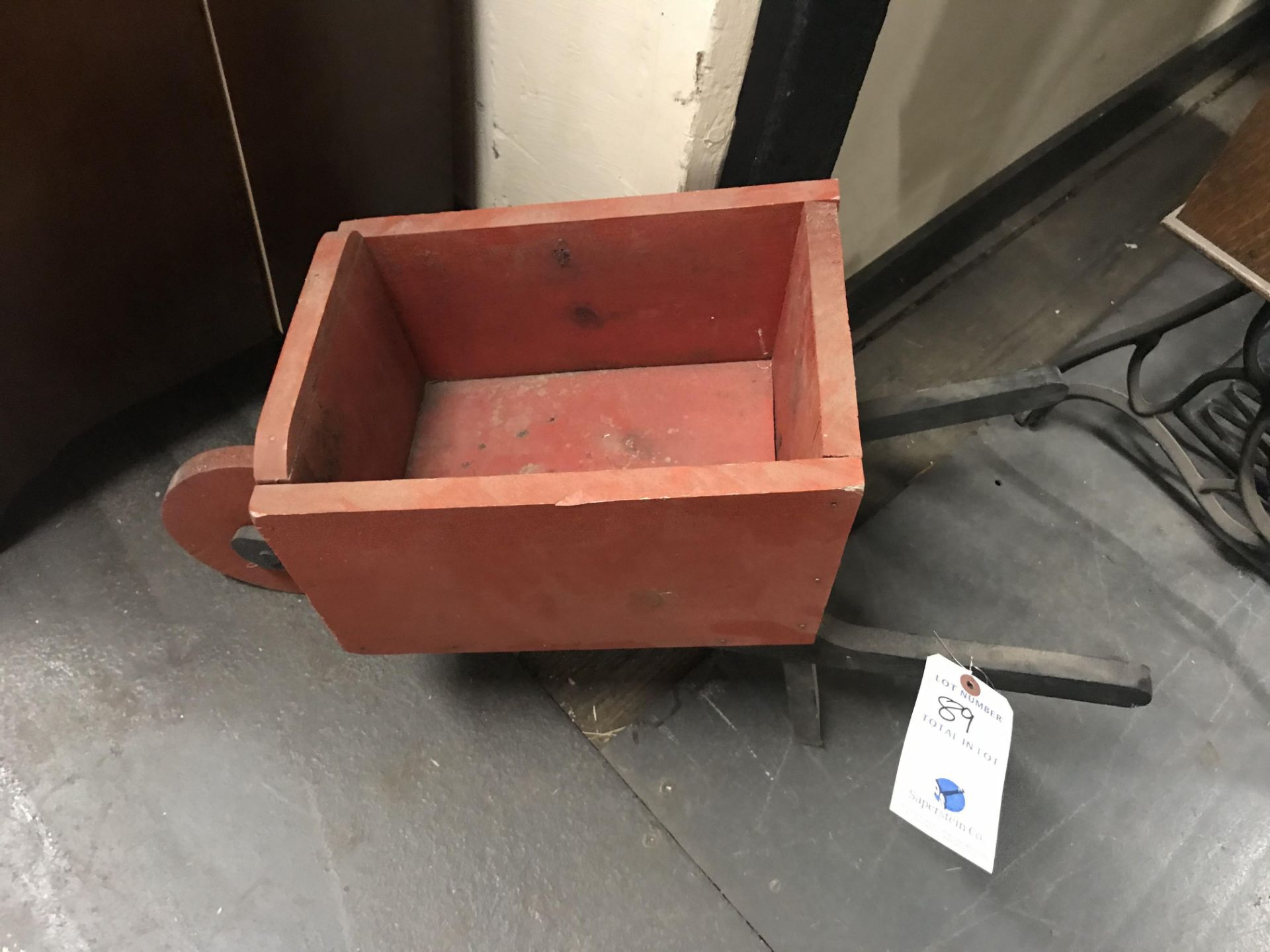 Mini Wood Wheelbarrow