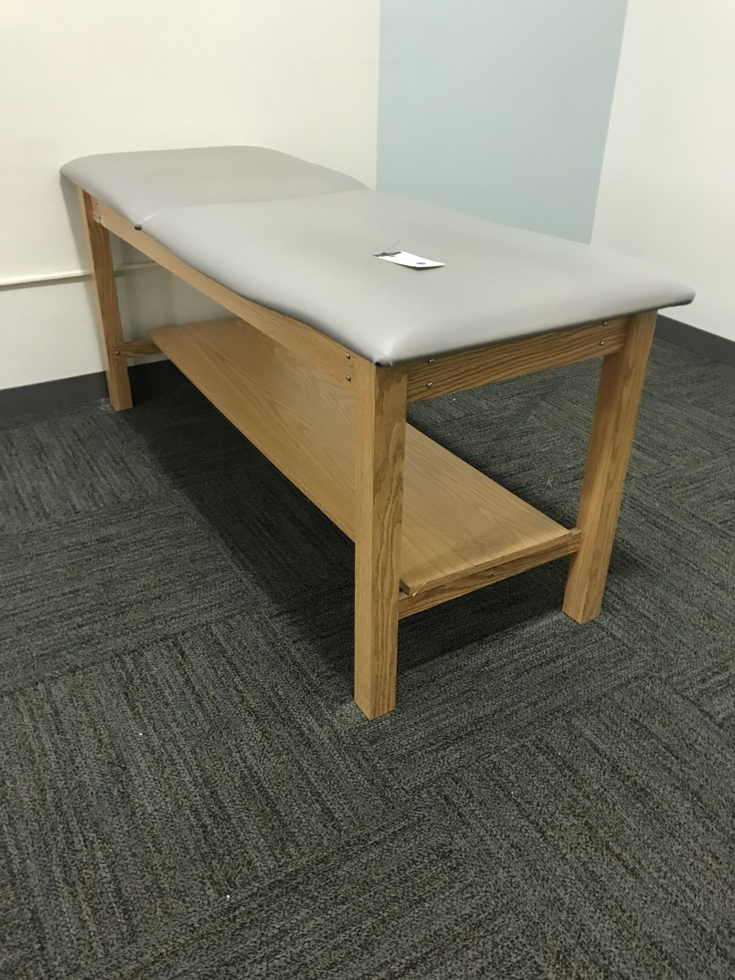 Hausmann Adjustable Top Wood Base Plinth Table