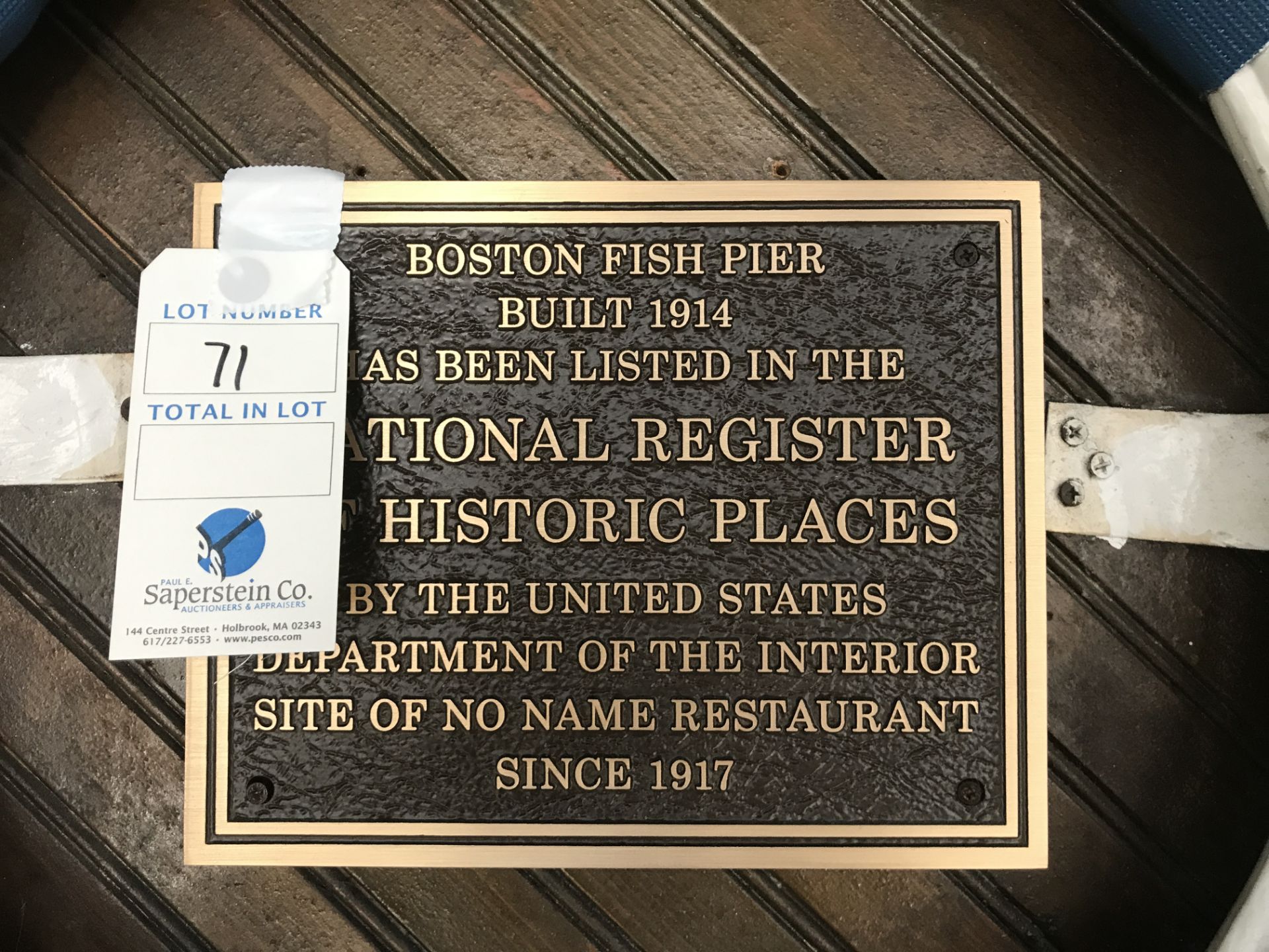 Brass "Historic Places" Plaque