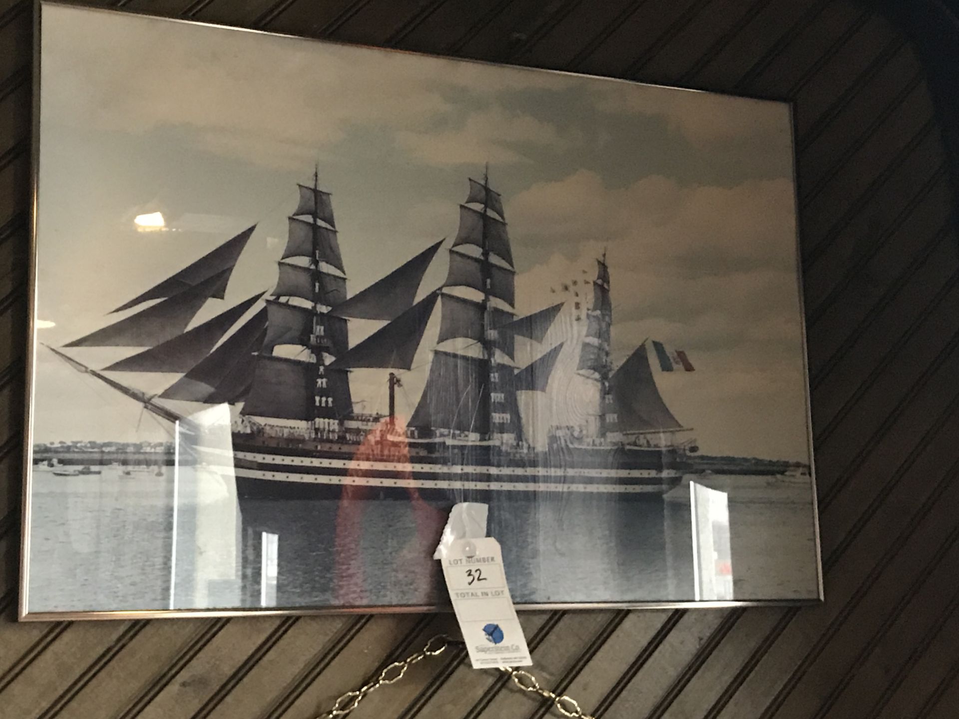 Framed Tall Ships Photograph