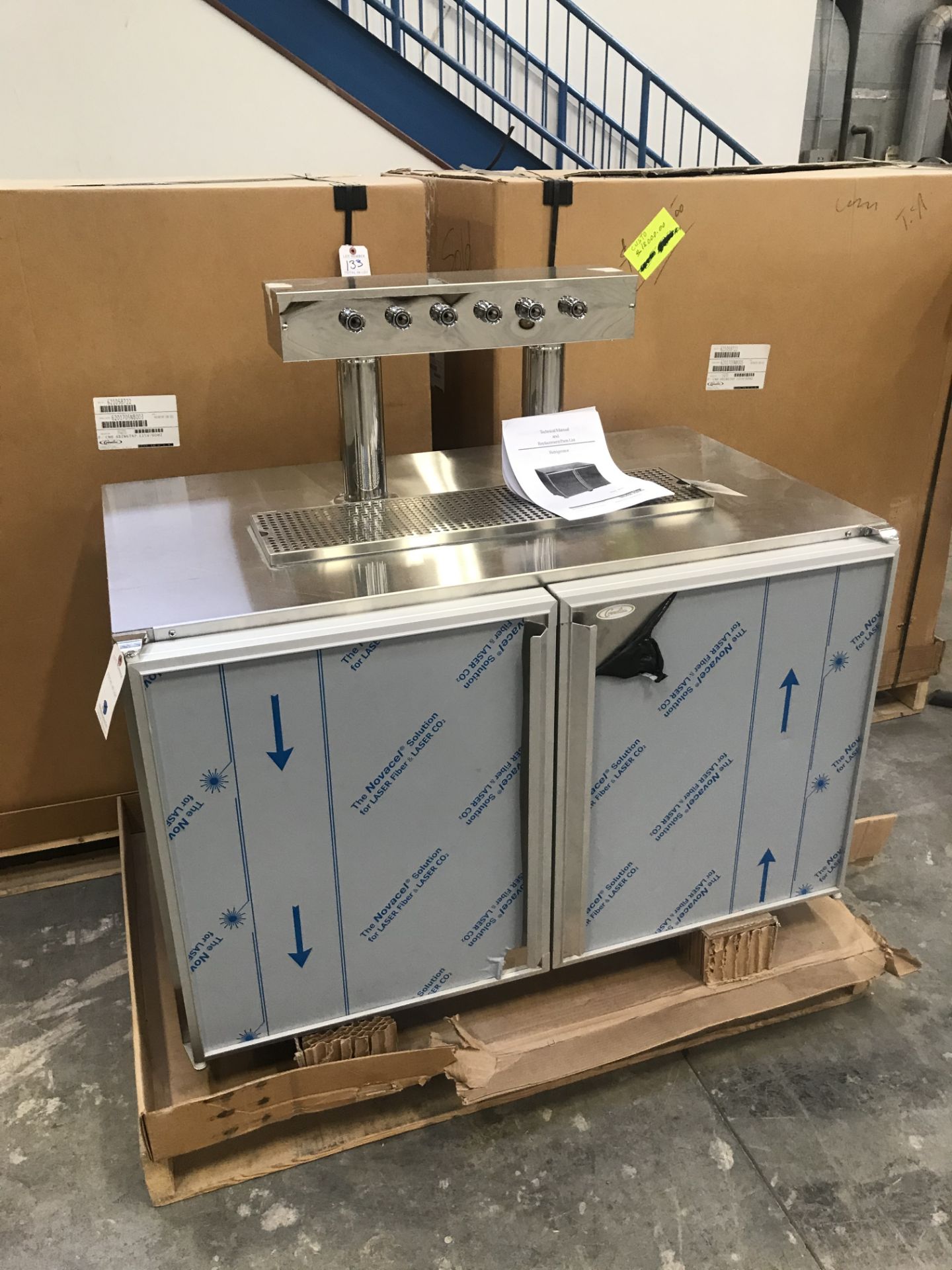 NEW IN BOX ON PALLET Silver King #SKR48/C2 Commercial Self-Contained Stainless Steel 6-Tap Cornelius - Image 4 of 5