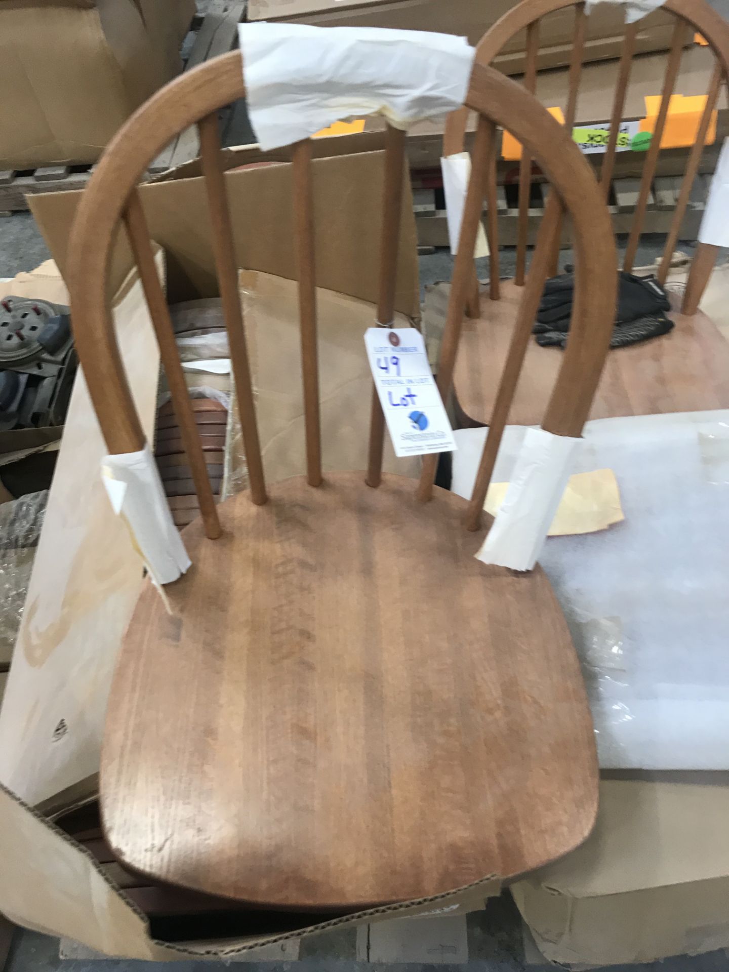 {LOT} (Approx. 60) Wooden Seat Bases Plymold with Assorted Upholstered Stools, Swivel Hardware and