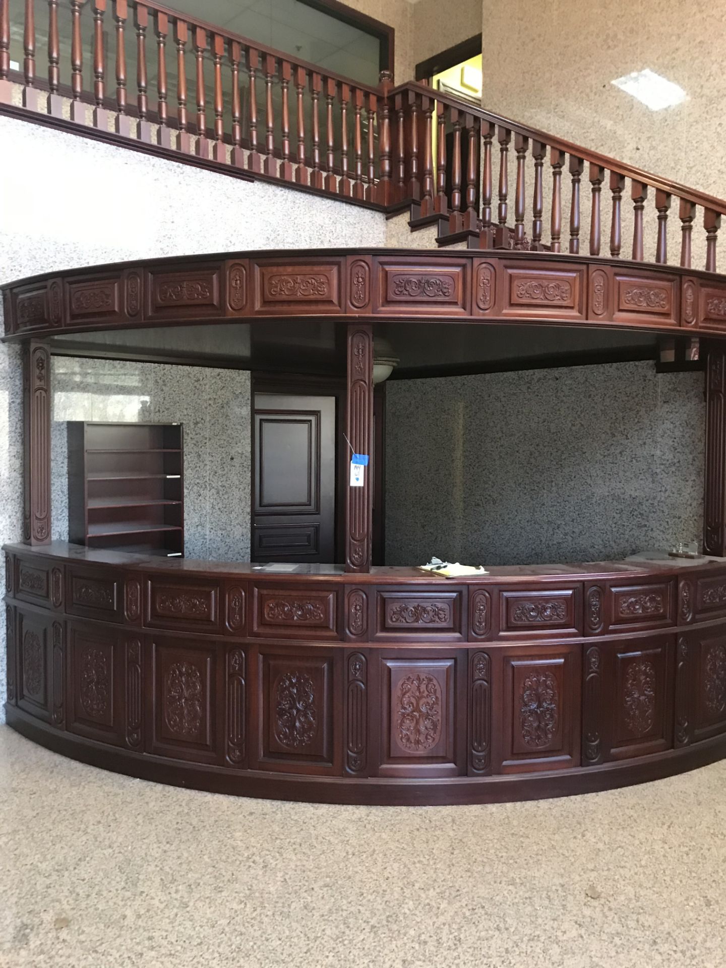 [LOT] Carved Wood Reception Station