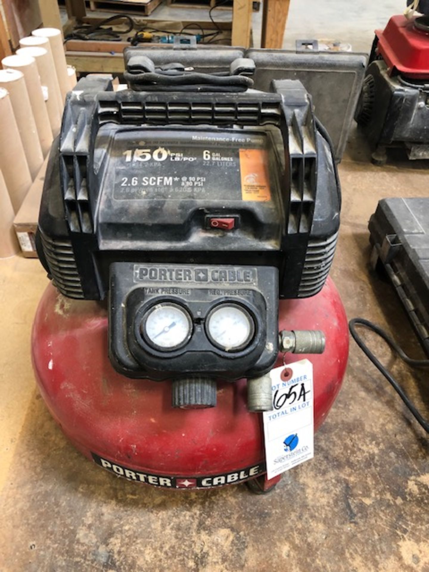 Porter Cable 150lb, 6 Gallon Electric Air Compressor