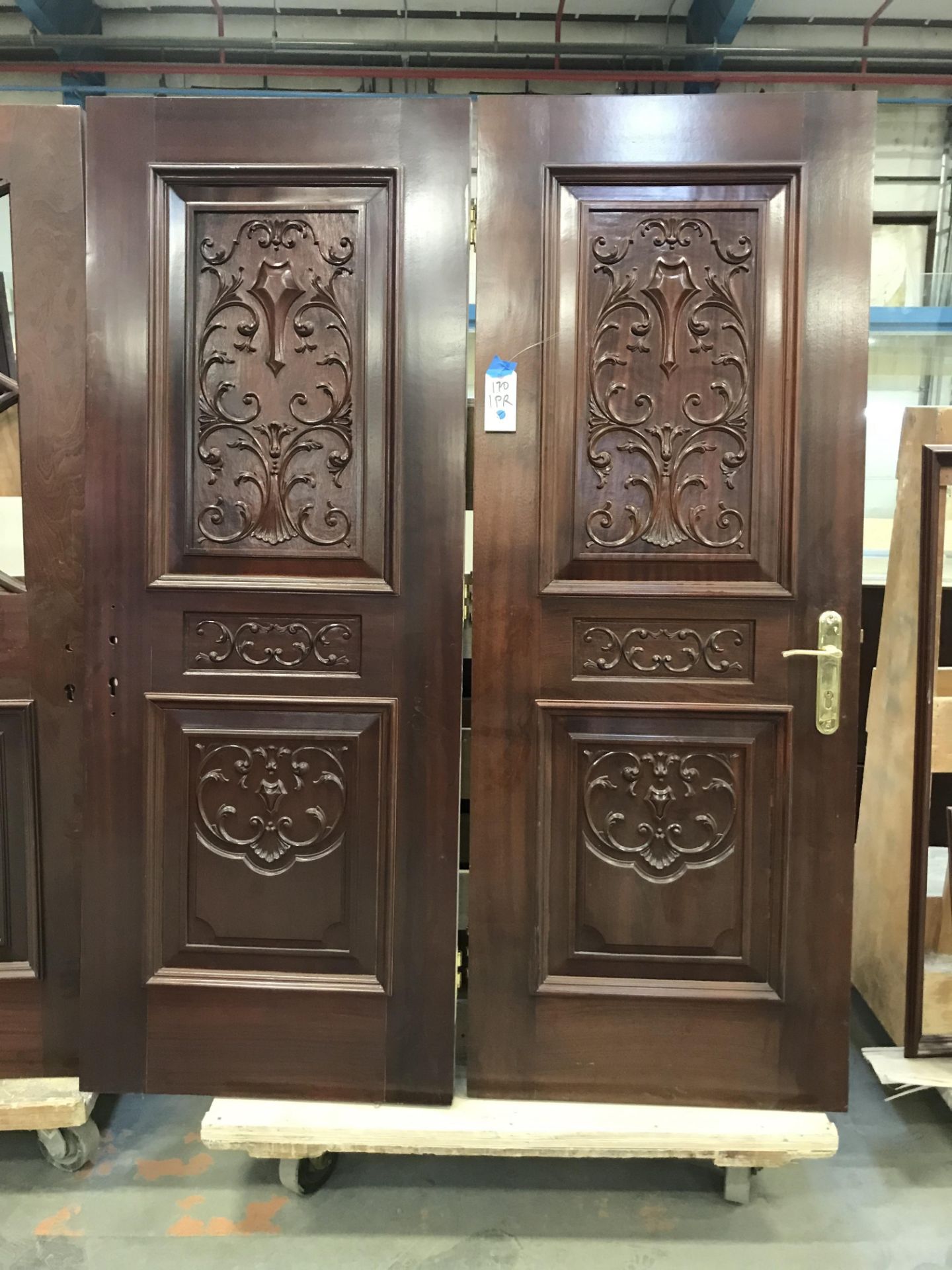 (2)Solid Wood Door 77.75" H