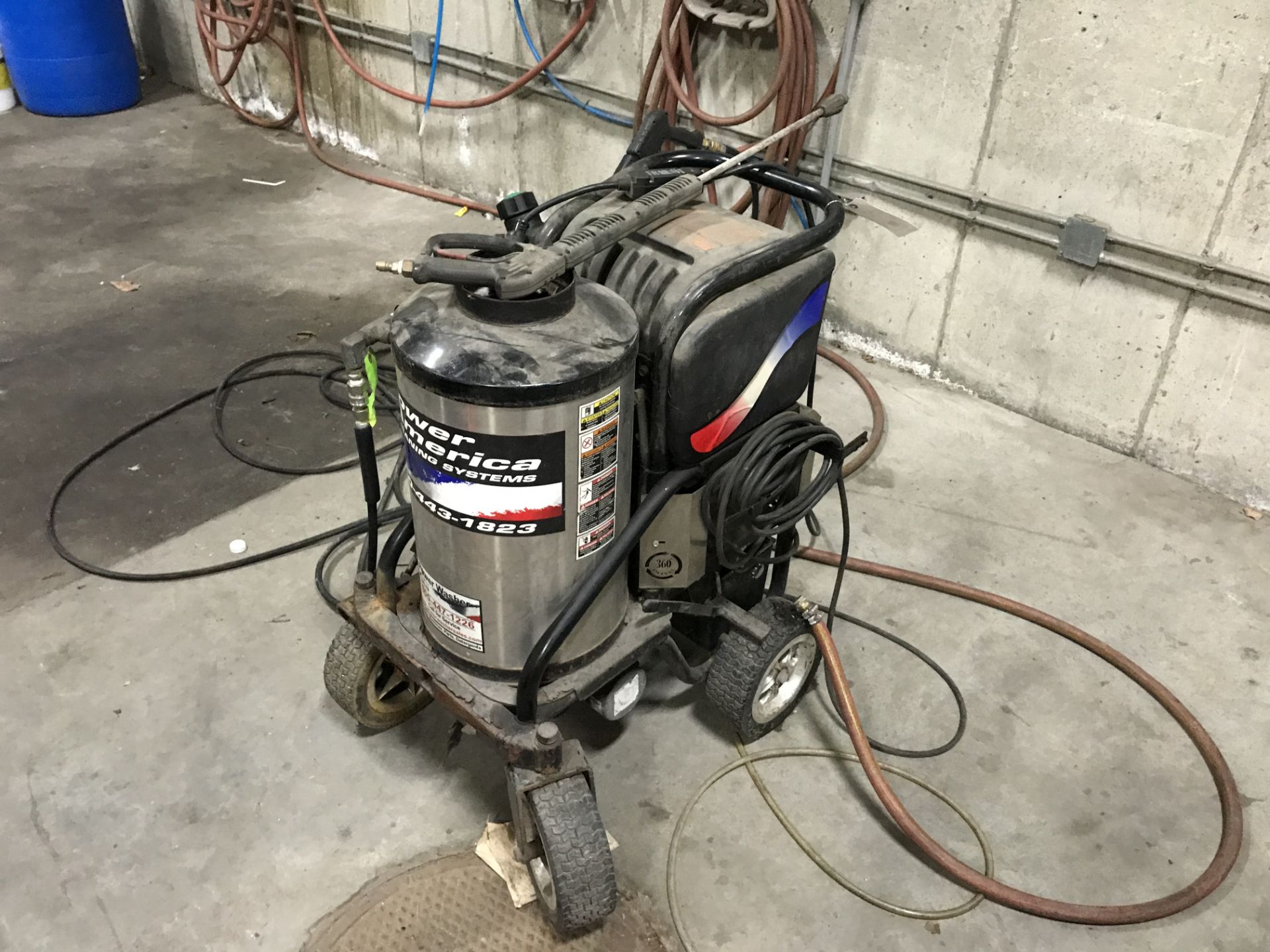 Power America Fuel Oil Powered Portable Pressure Washer w/Asst. Hoses & Wands