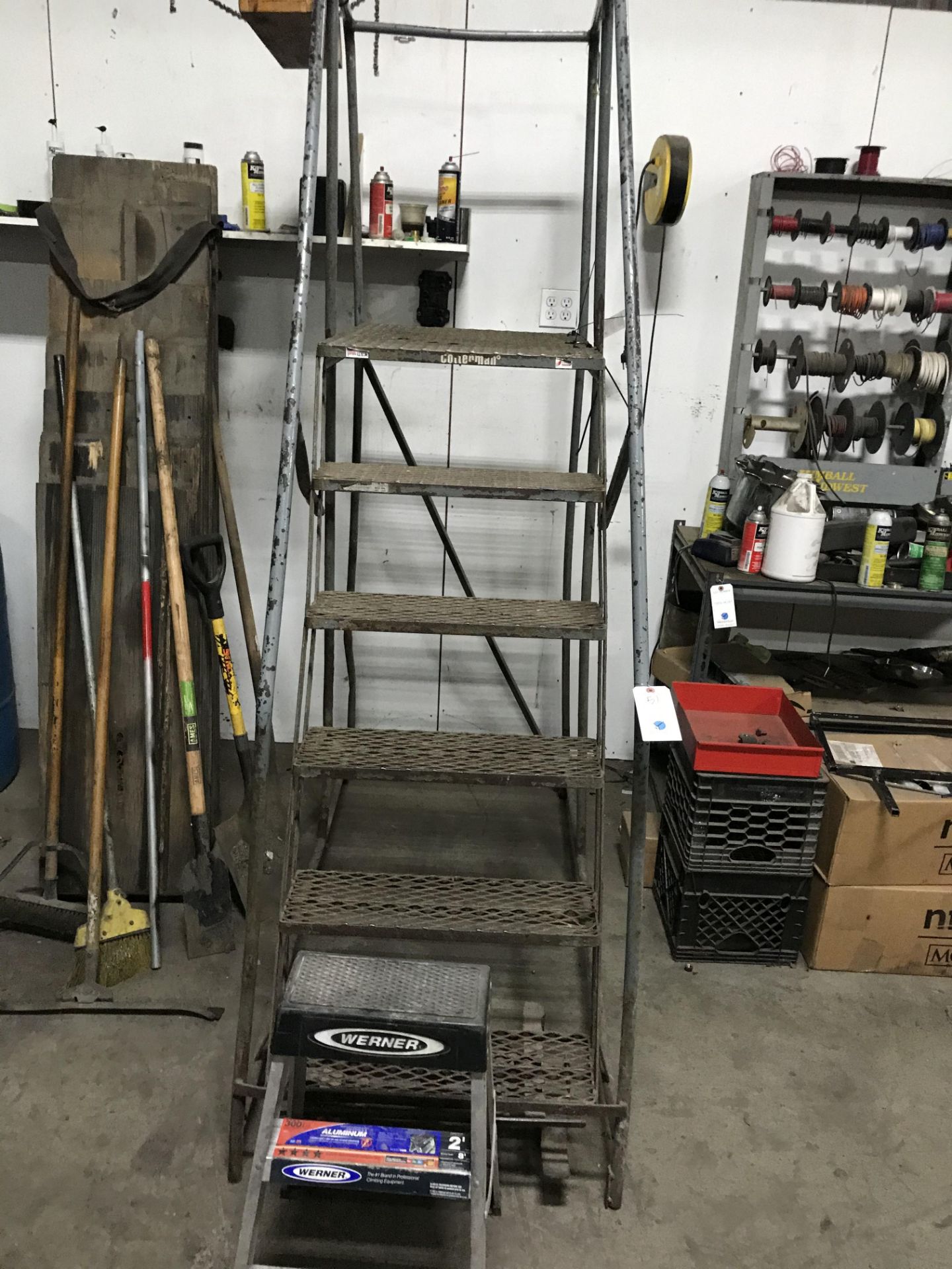 Rolling Ladder & 3' Step Ladder