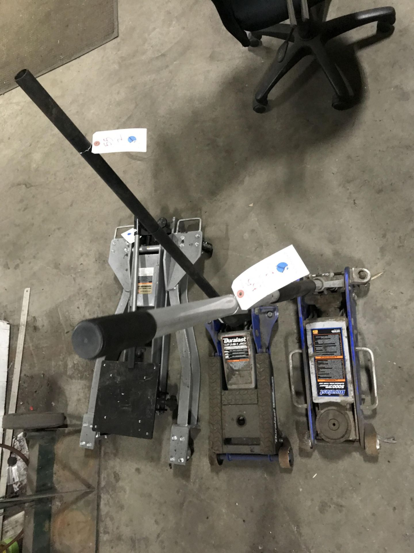 (2) Asst. Duralast Floor Jack - 5000 lb & 1.5 Ton