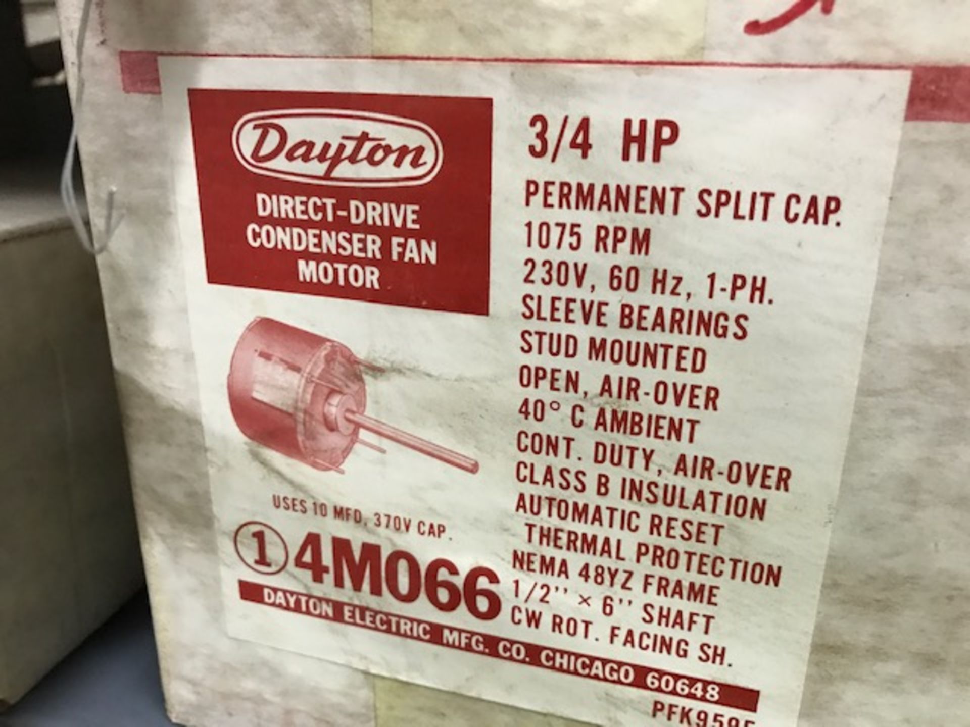 Dayton 3/4HP Motor #4M066 Open Box