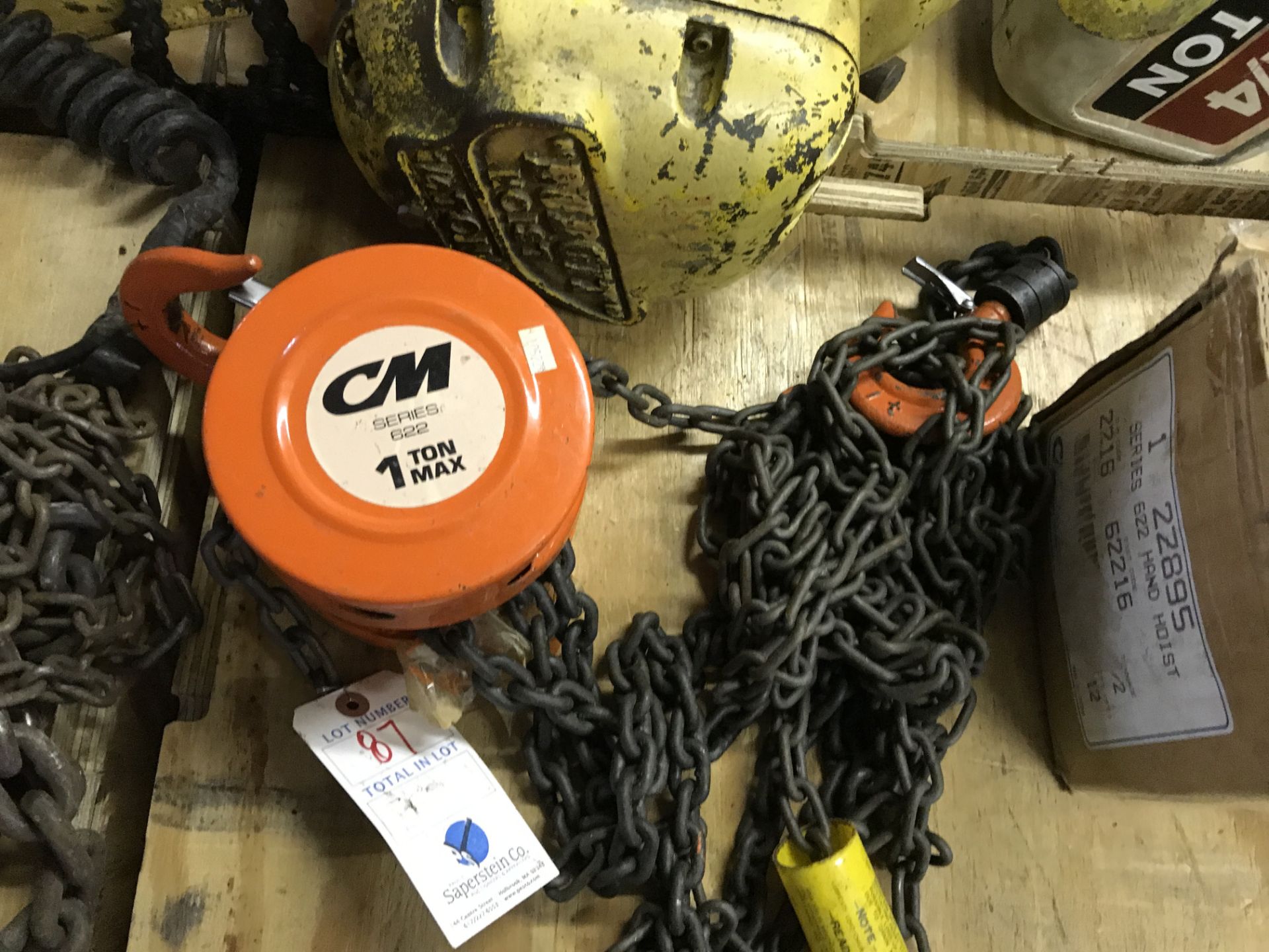 CM 1-Ton Manual Chain Fall, New Out Of Box